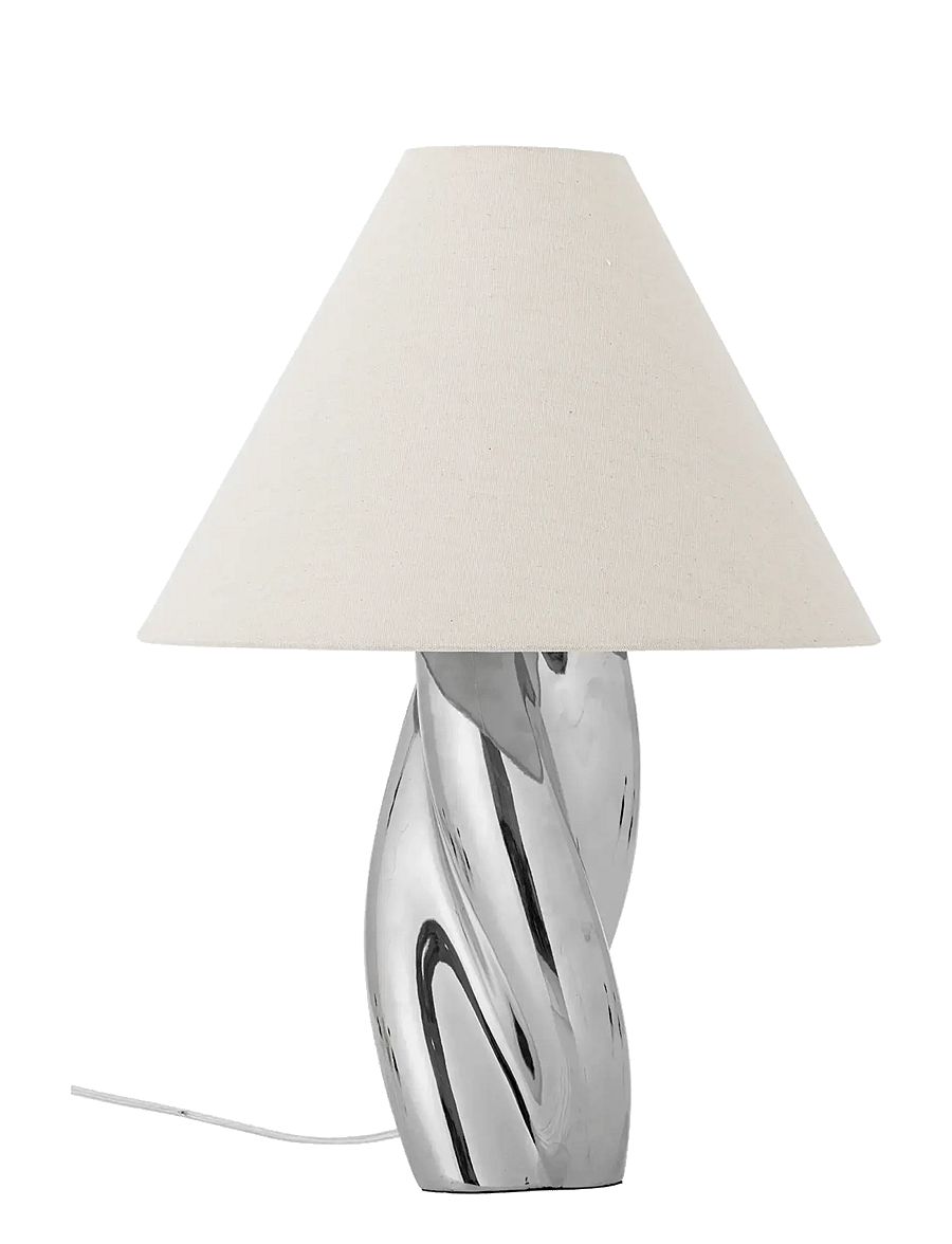 Bloomingville - Silva Table lamp - schreibtisch- & tischlampen - silver - 0