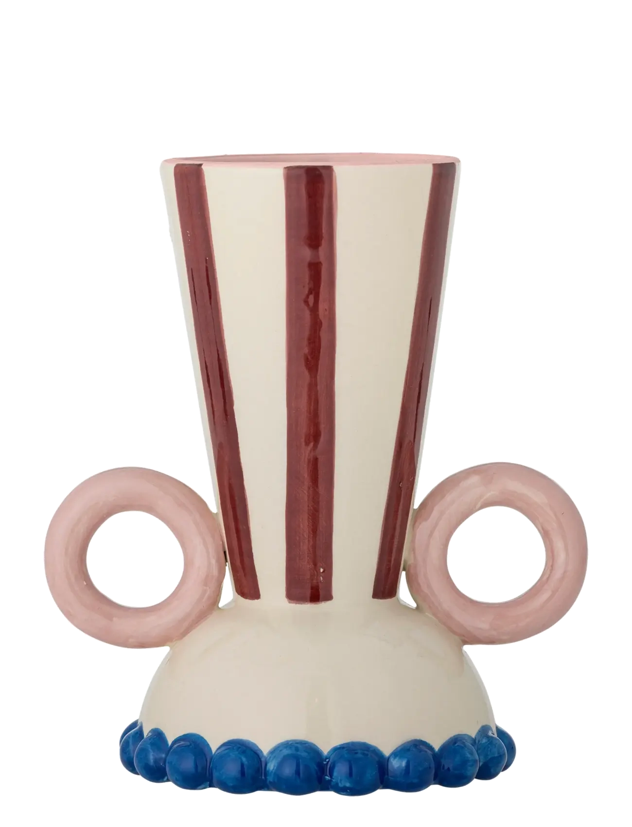 Bloomingville Hyldia Vase, Vase, Multi/mønstret, Str: H21CM