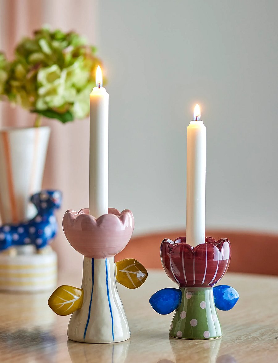 Bloomingville - Florita Candle holders - küünlajalad - multi-coloured - 0