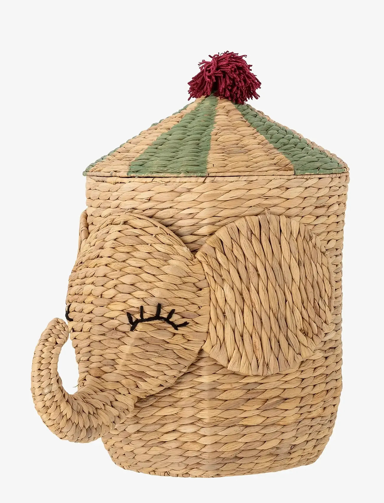 Bloomingville - Bobo Basket w/Lid - aufbewahrungskörbe - nature - 1