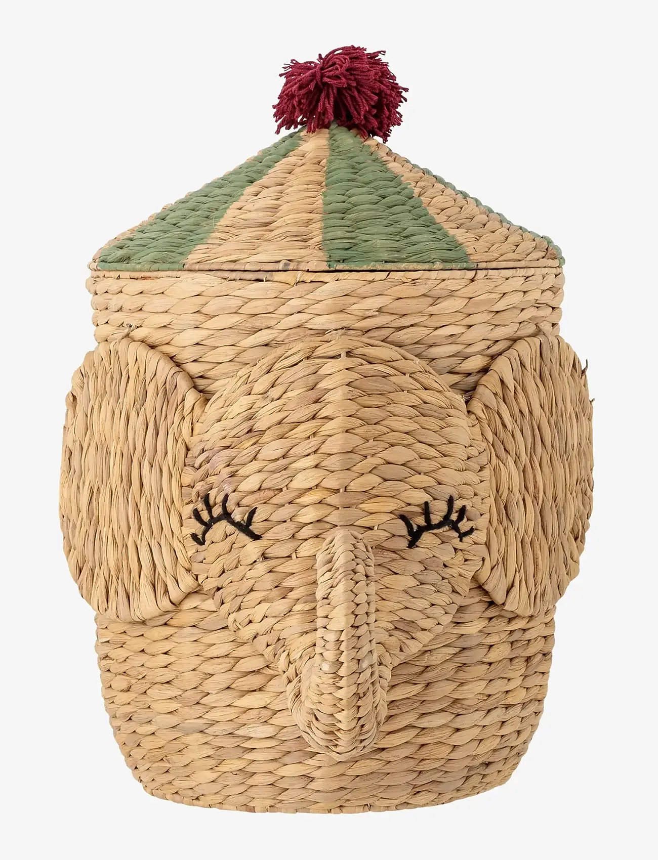 Bloomingville - Bobo Basket w/Lid - aufbewahrungskörbe - nature - 2