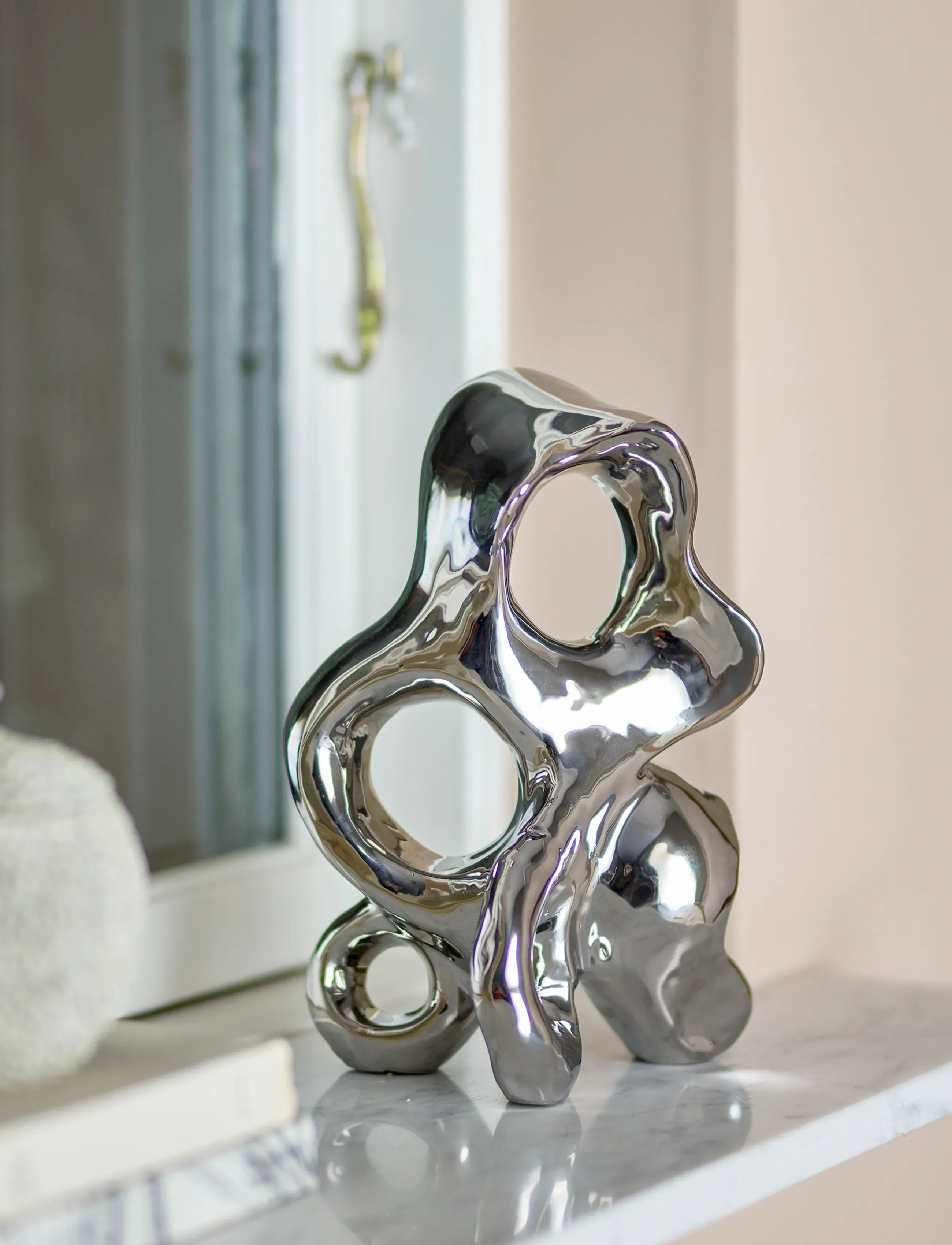 Bloomingville Vinini Deco, 27 cm, Decorative Accessories-details, Silber - Figures & Sculptures, Homeware