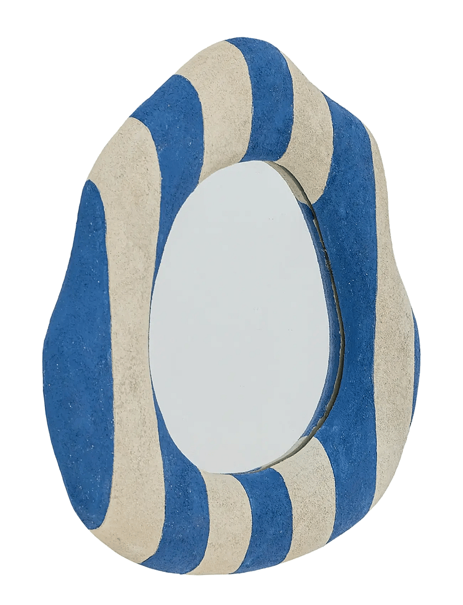 Bloomingville - Travis Wall Mirror - seinapeeglid - blue - 2