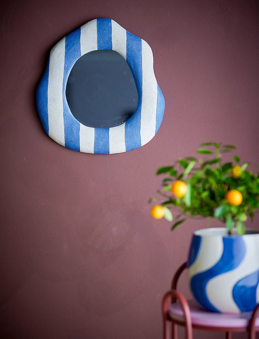 Bloomingville - Travis Wall Mirror - seinapeeglid - blue - 4