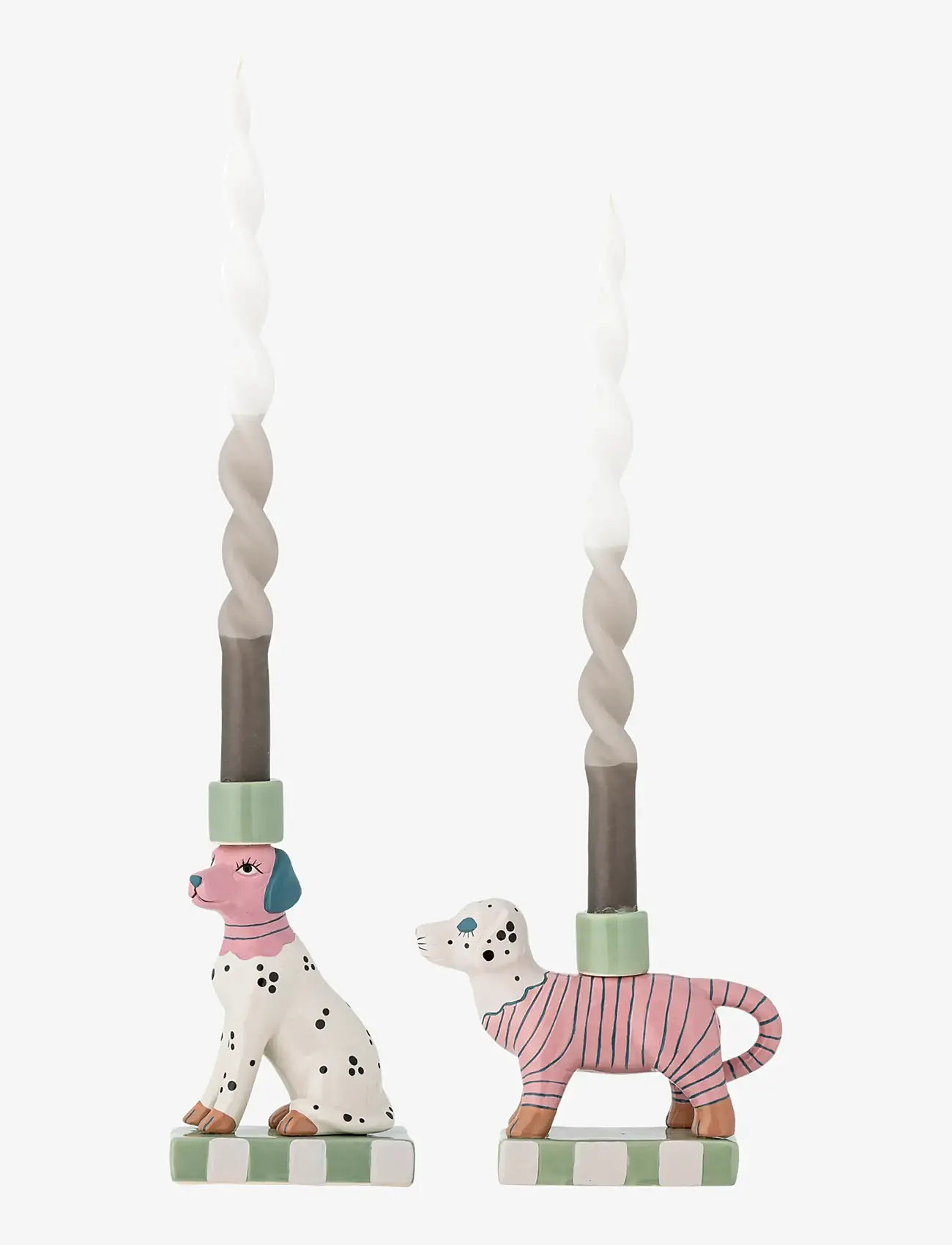 Bloomingville - Doglie Candle Holder - candlesticks - rose - 3
