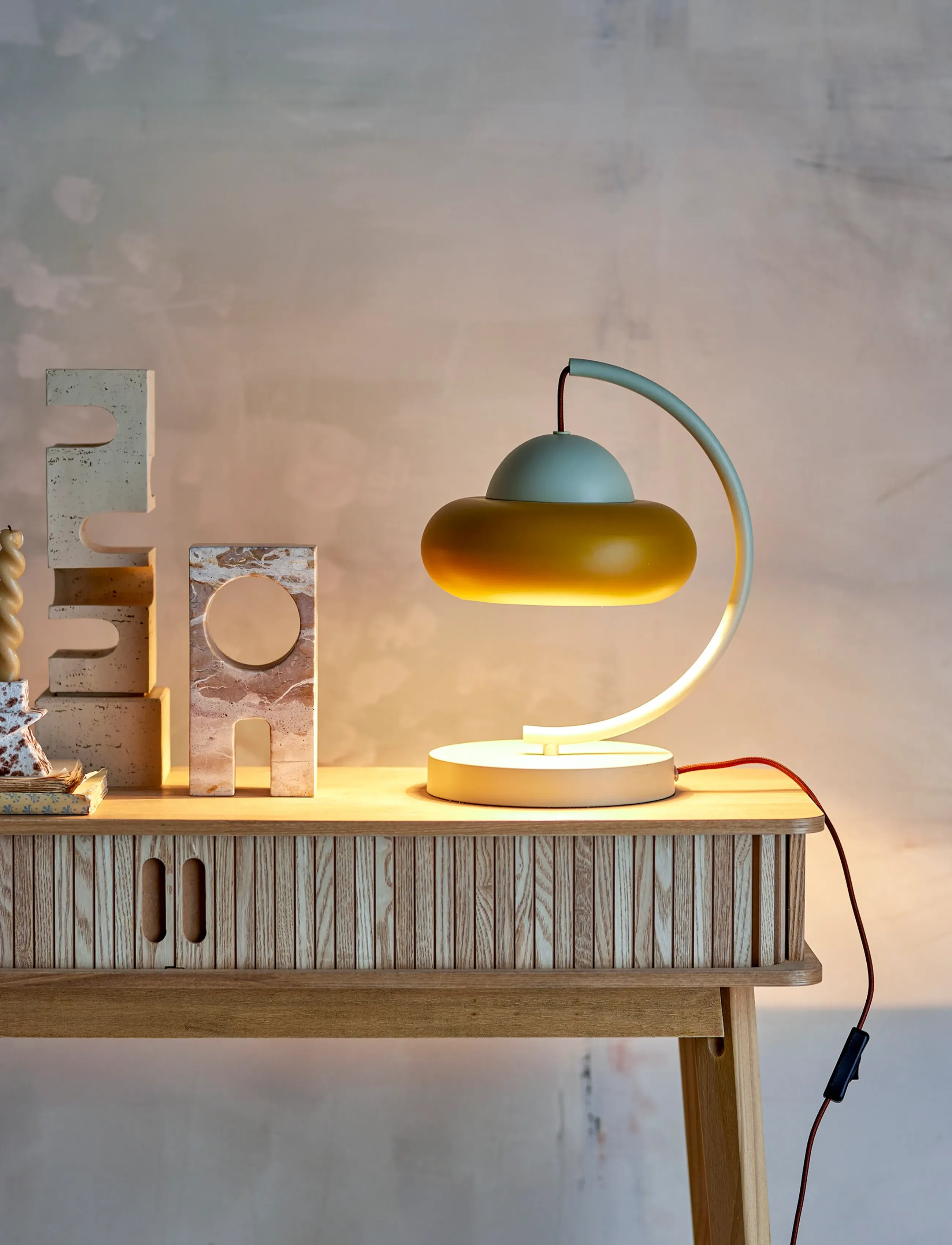 Bloomingville - Bubble Table lamp - bordslampor - beige - 5