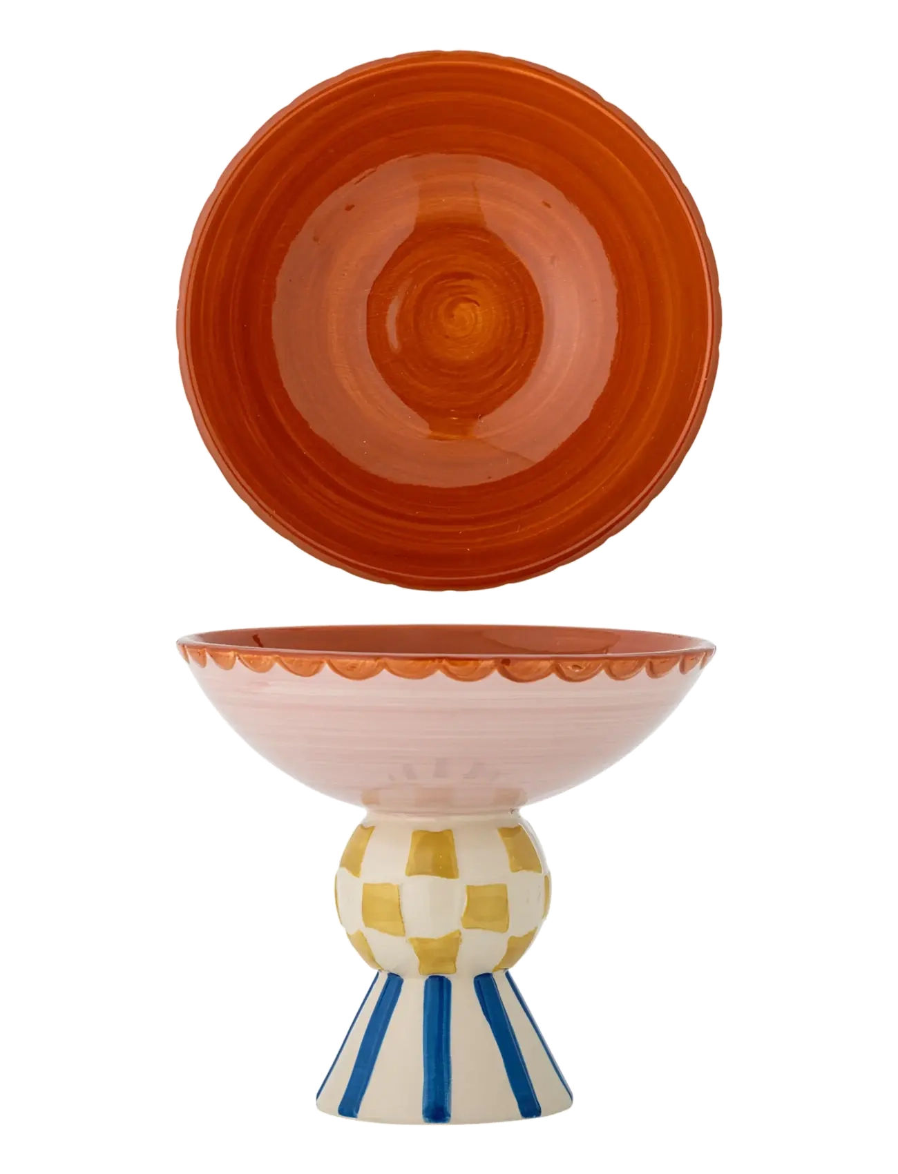 BLOOMINGVILLE Bob Pedestal Bowl Patterned - 1200 ML - Unisex