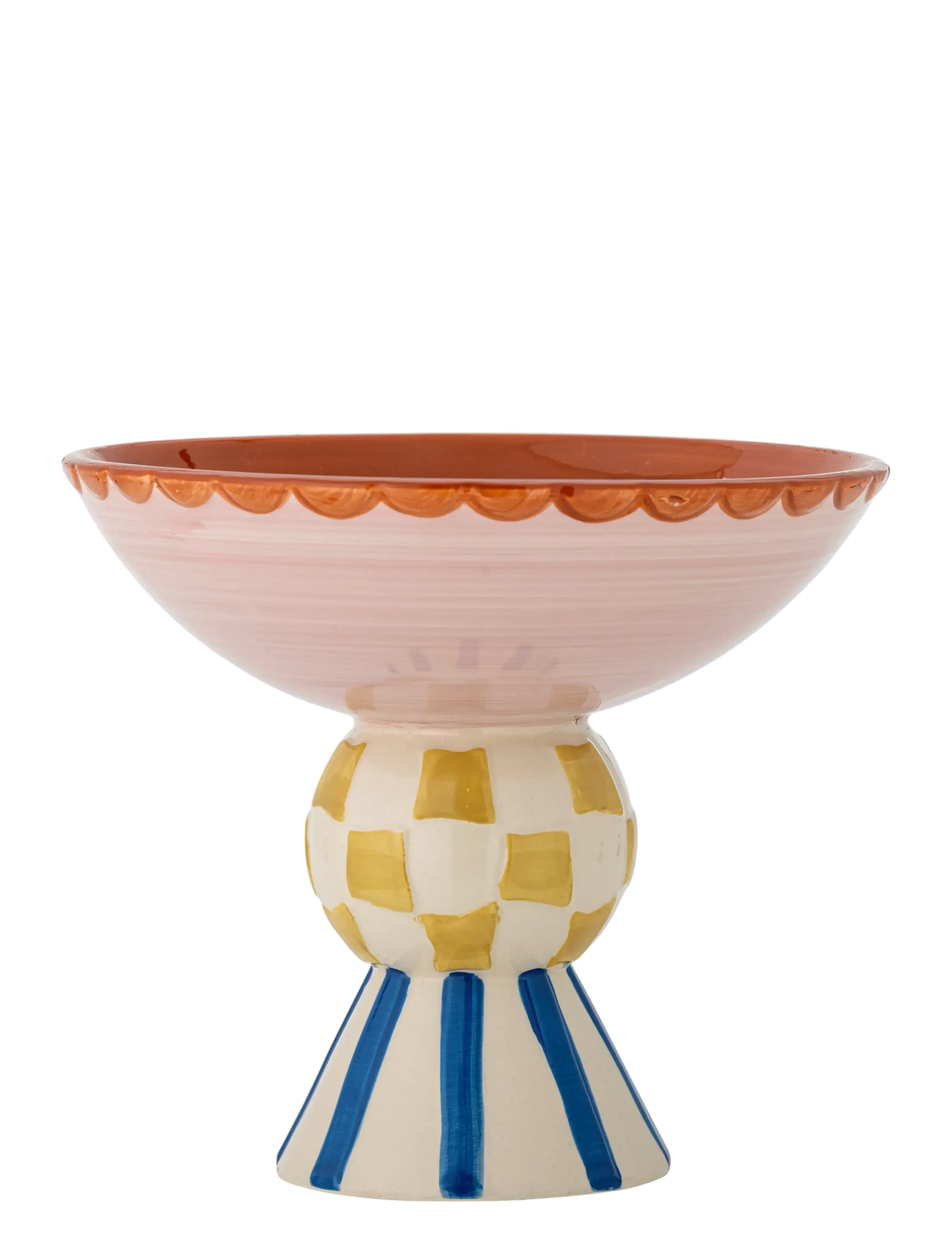 Bloomingville - Bob Pedestal Bowl - decorative platters - rose - 3
