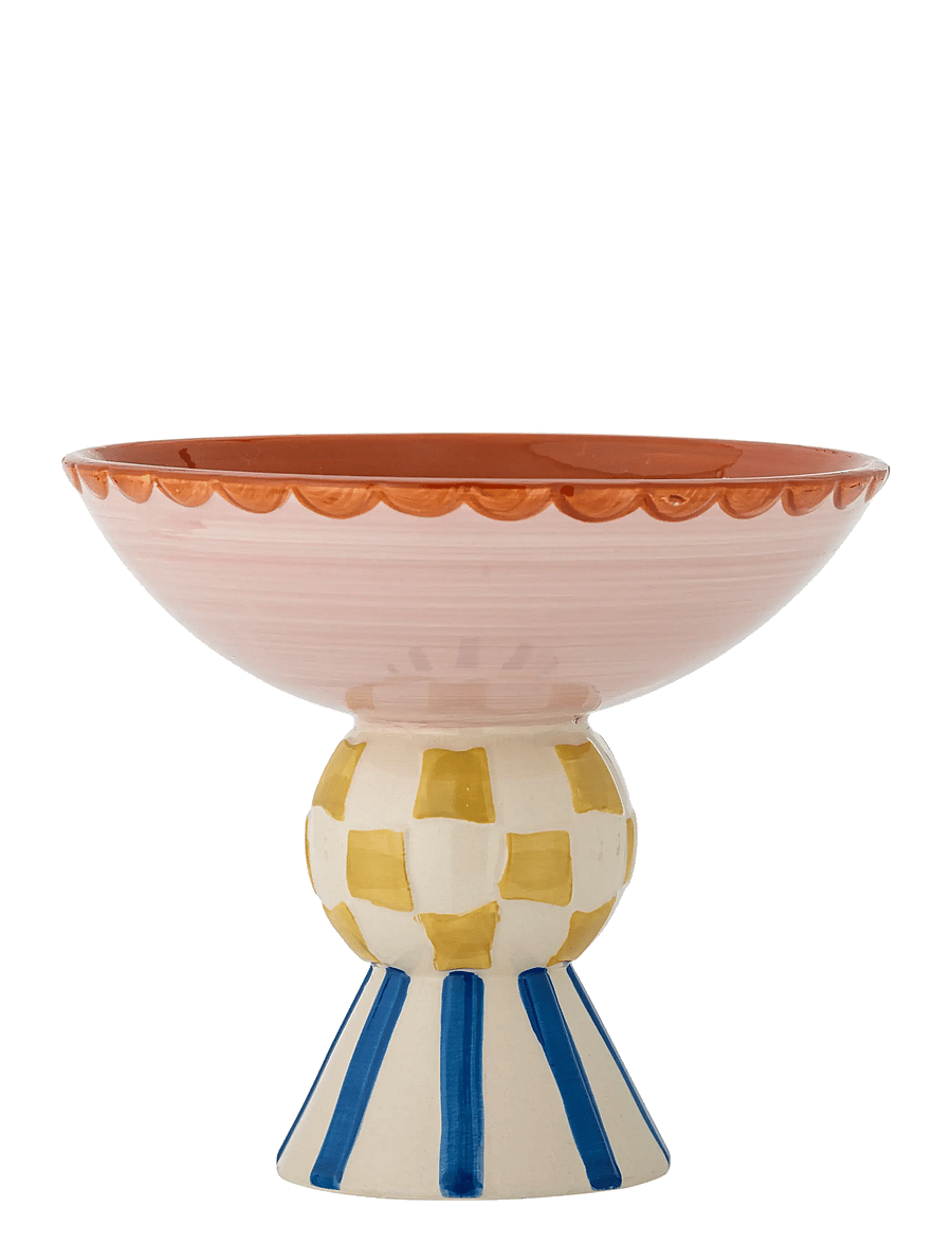 Bloomingville - Bob Pedestal Bowl - dekoschalen - rose - 3