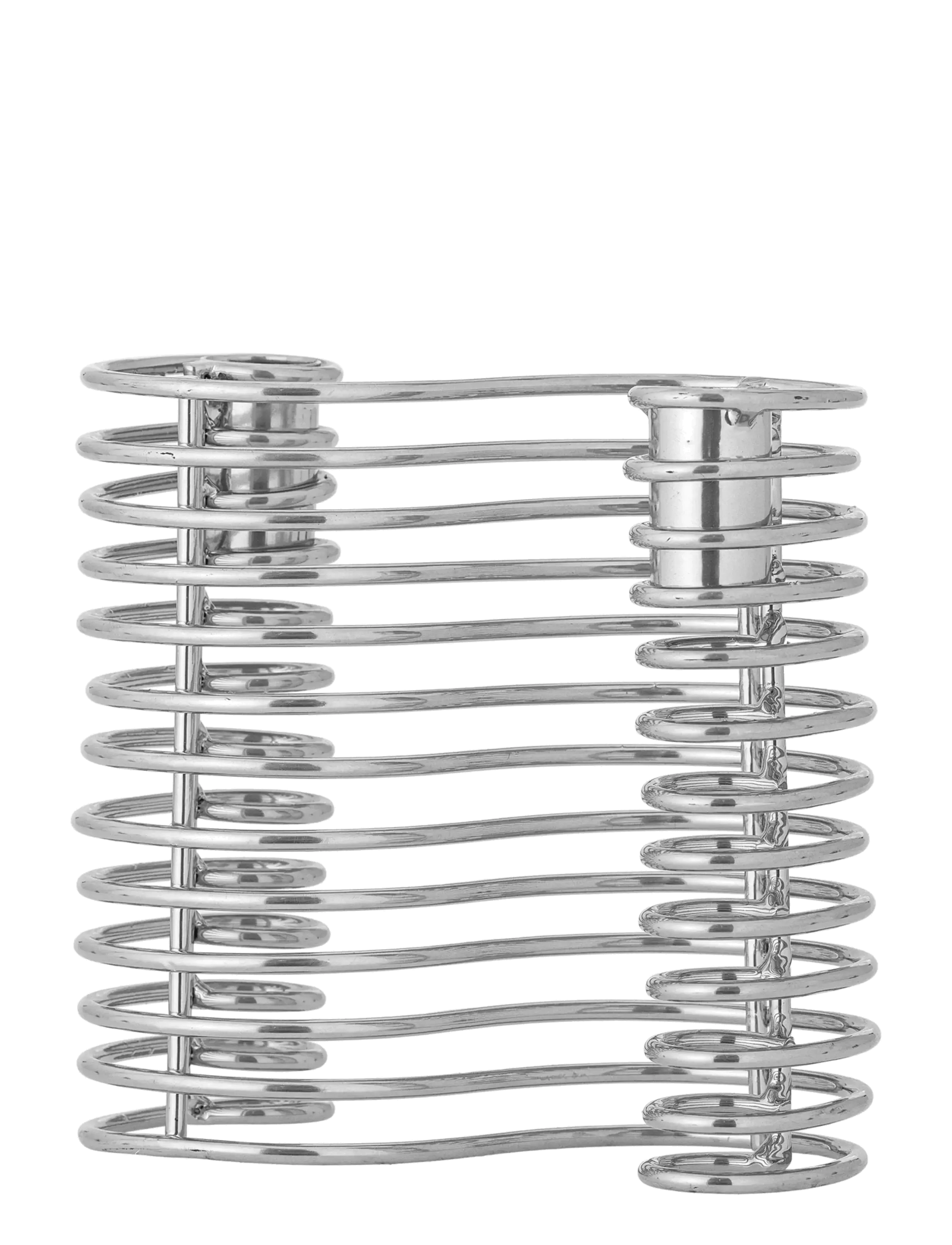 Bloomingville - Wavela Candle Holder - candlesticks - silver - 3