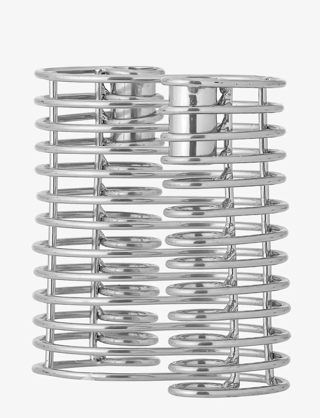 Bloomingville - Wavela Candle Holder - lysestager - silver - 3