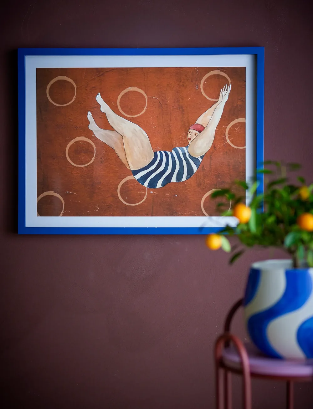 Bloomingville - Svela Illustration w/ Frame - illustrationer - brown - 2