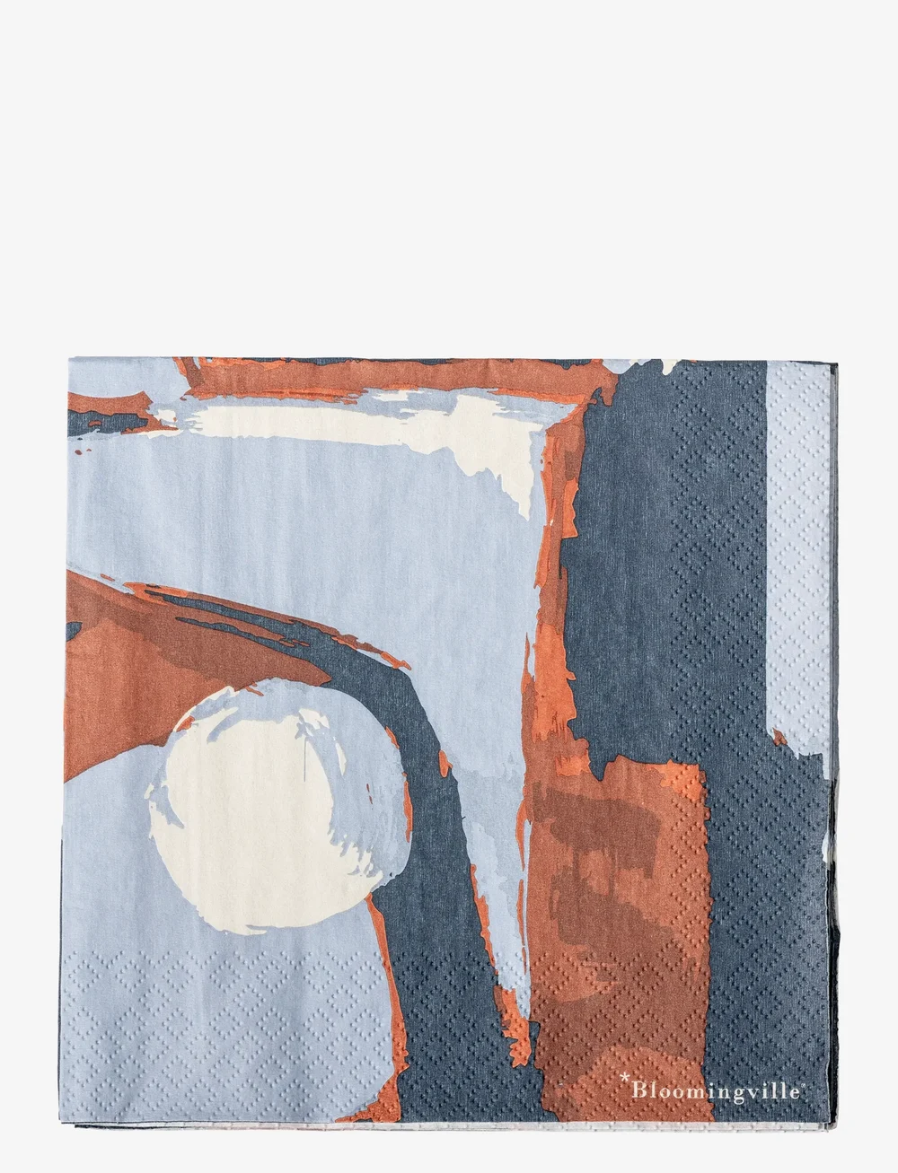 Bloomingville - Arty Napkin - papierservietten - blue - 0