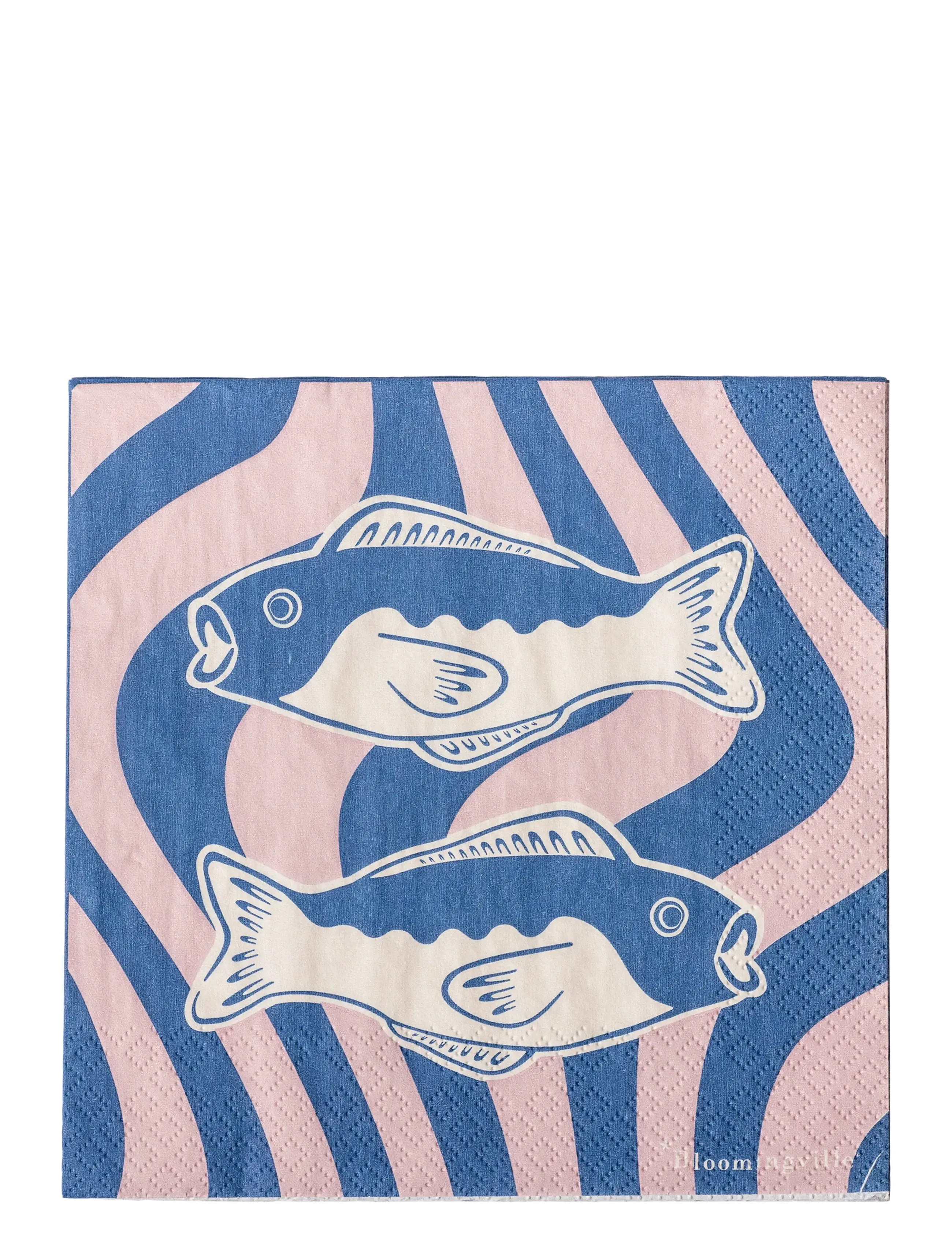BLOOMINGVILLE Remy Serviette Blau - 33X33CM - Unisex