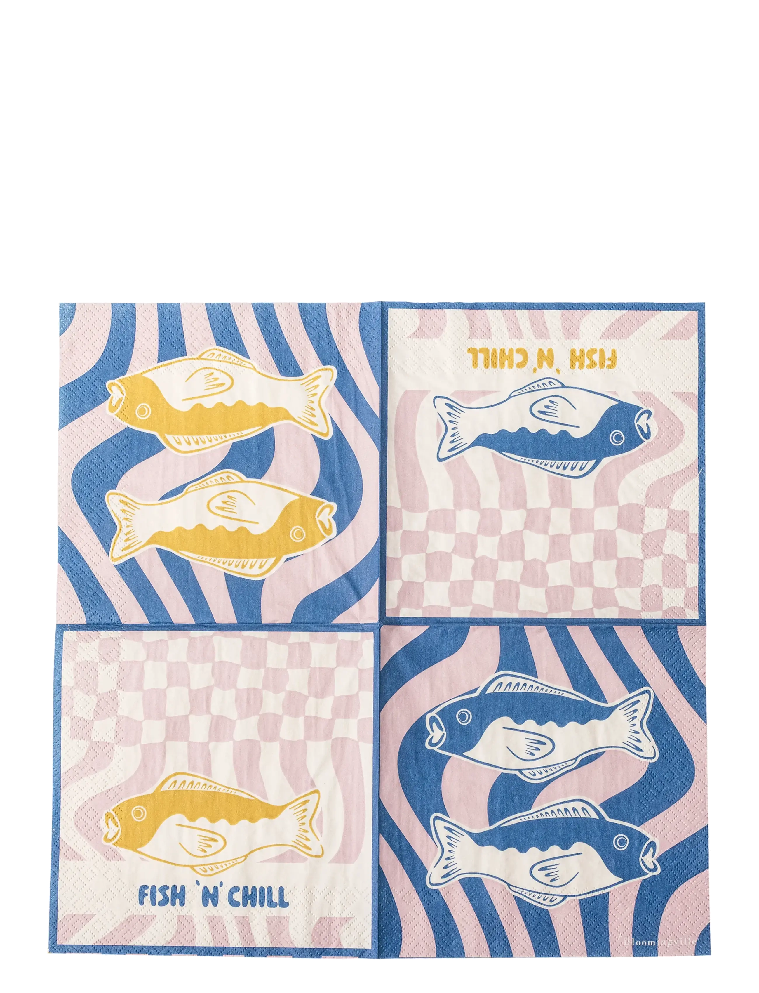 Bloomingville - Remy Napkin - paper napkins - blue - 2