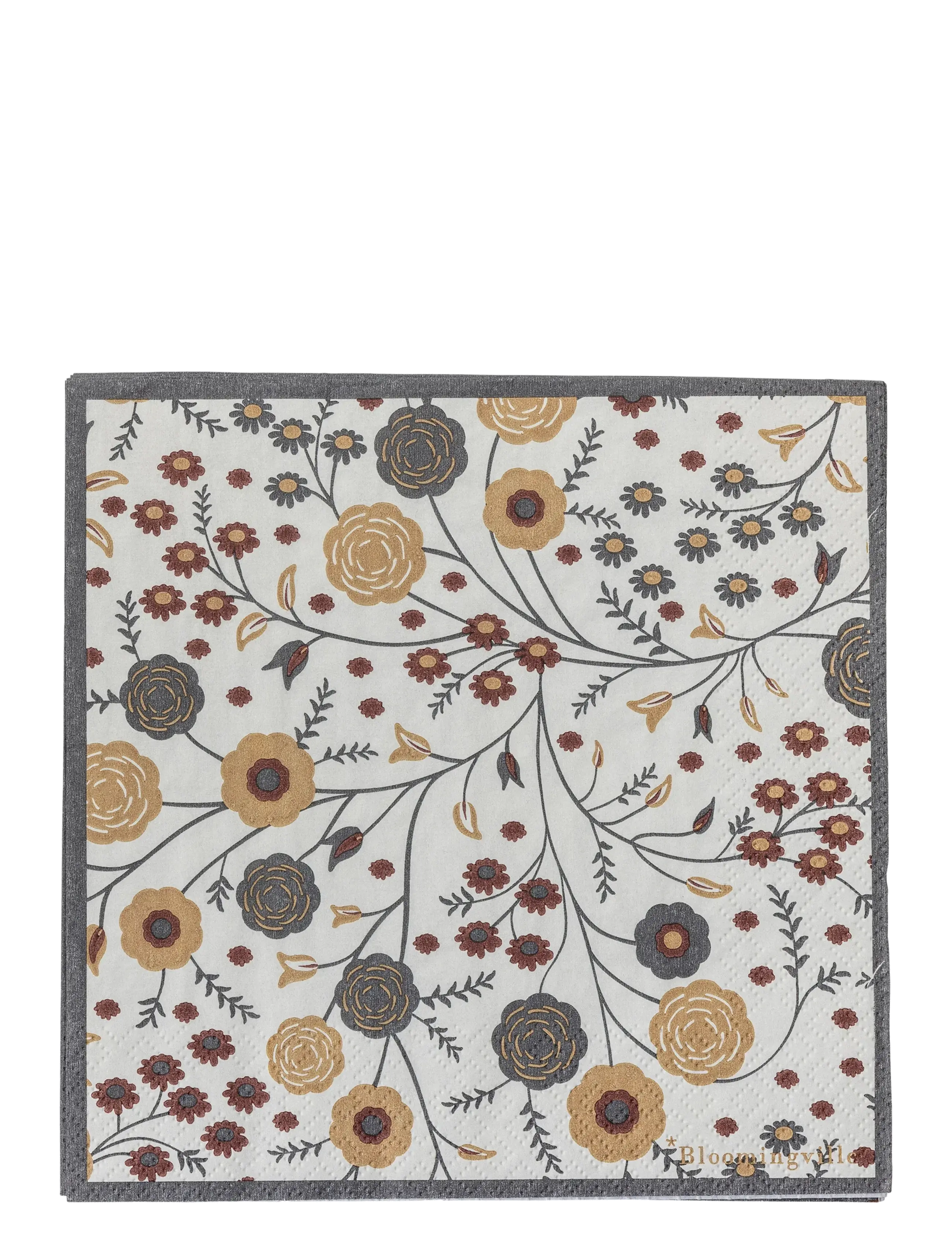 BLOOMINGVILLE Eydis Serviette Patterned - 33X33CM - Unisex