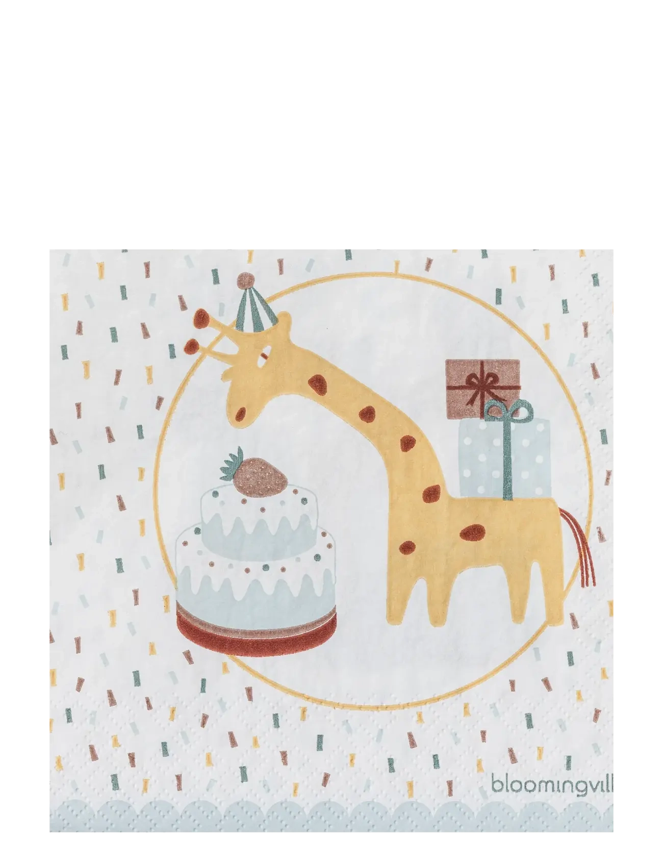 Bloomingville Celebrate Napkin, Serviet & Tilbehør, Multi/mønstret, Str: 33X33CM