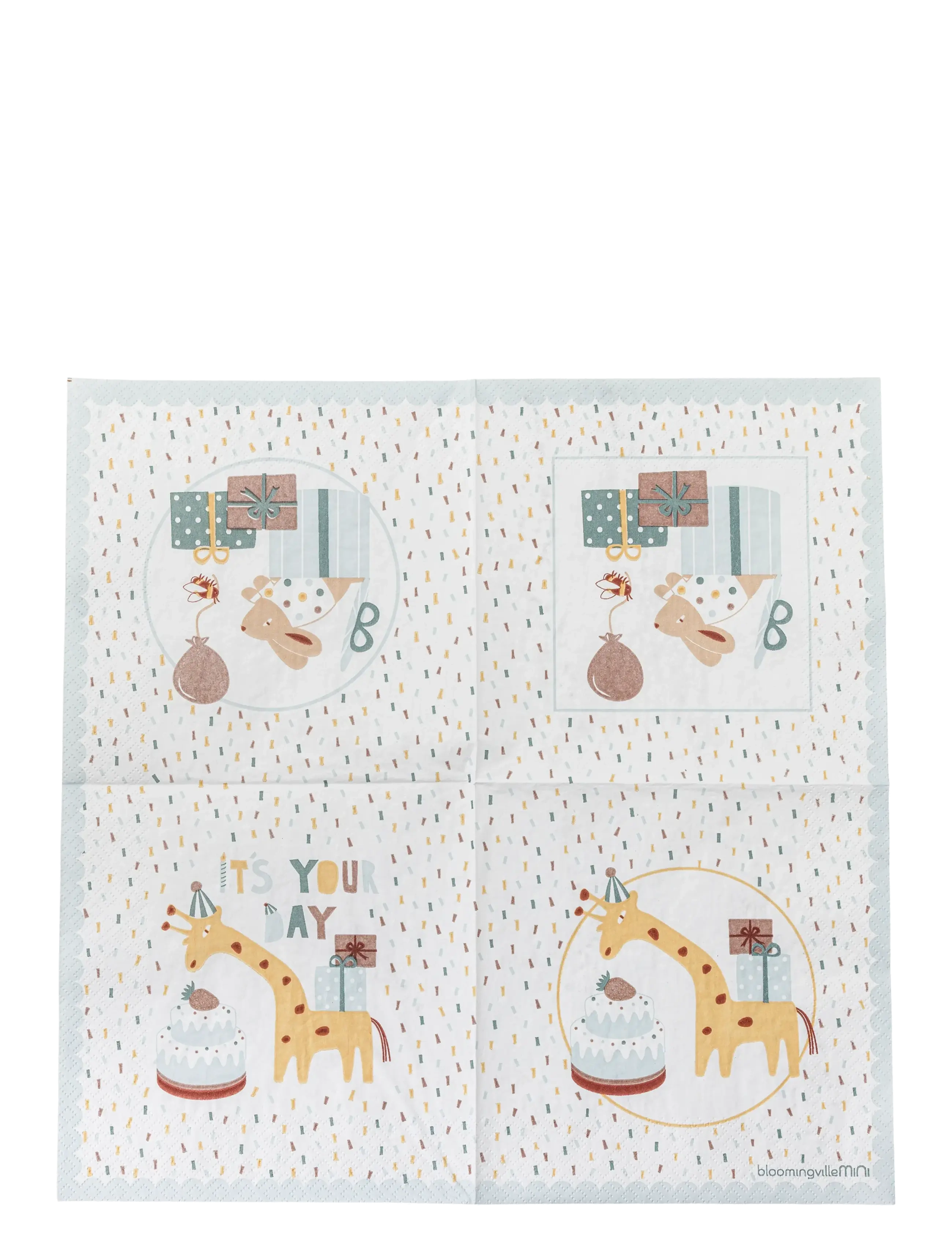 Bloomingville - Celebrate Napkin - napkins & accessories - blue - 2