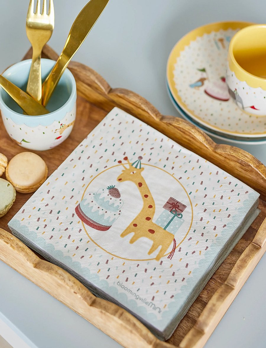 Bloomingville - Celebrate Napkin - servietten & accessoires - blue - 4