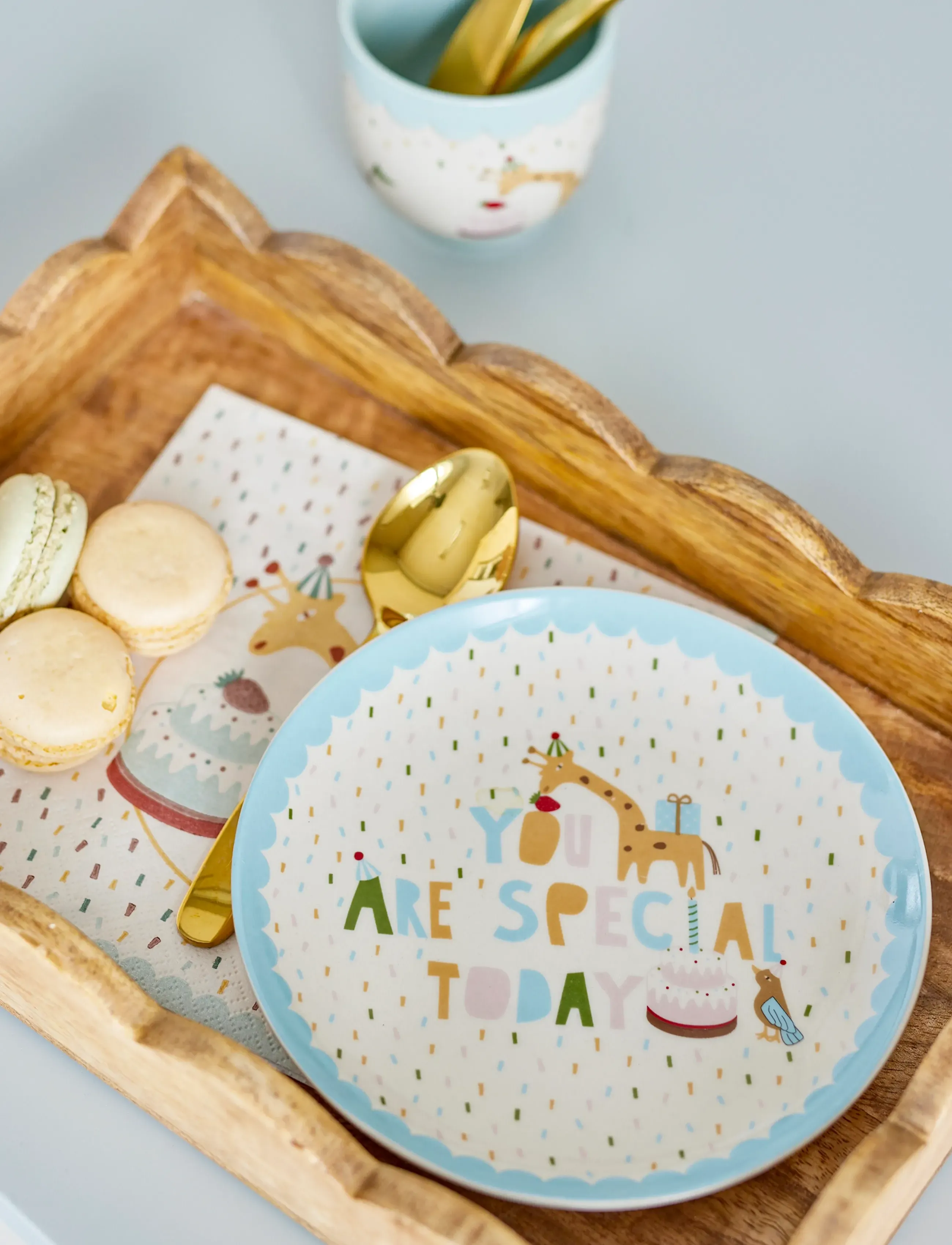 Bloomingville Celebrate Plate, Ø 16 cm, Plates & Bowls, Mehrfarbig/gemustert - Plates, Kinder