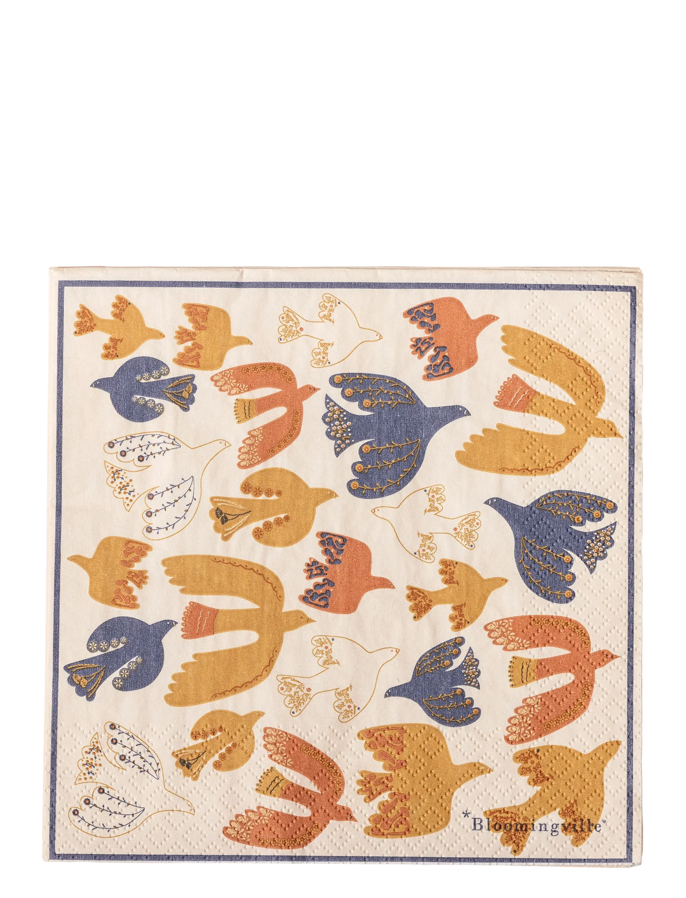 BLOOMINGVILLE Anniversary Serviette Patterned - 33X33CM - Unisex