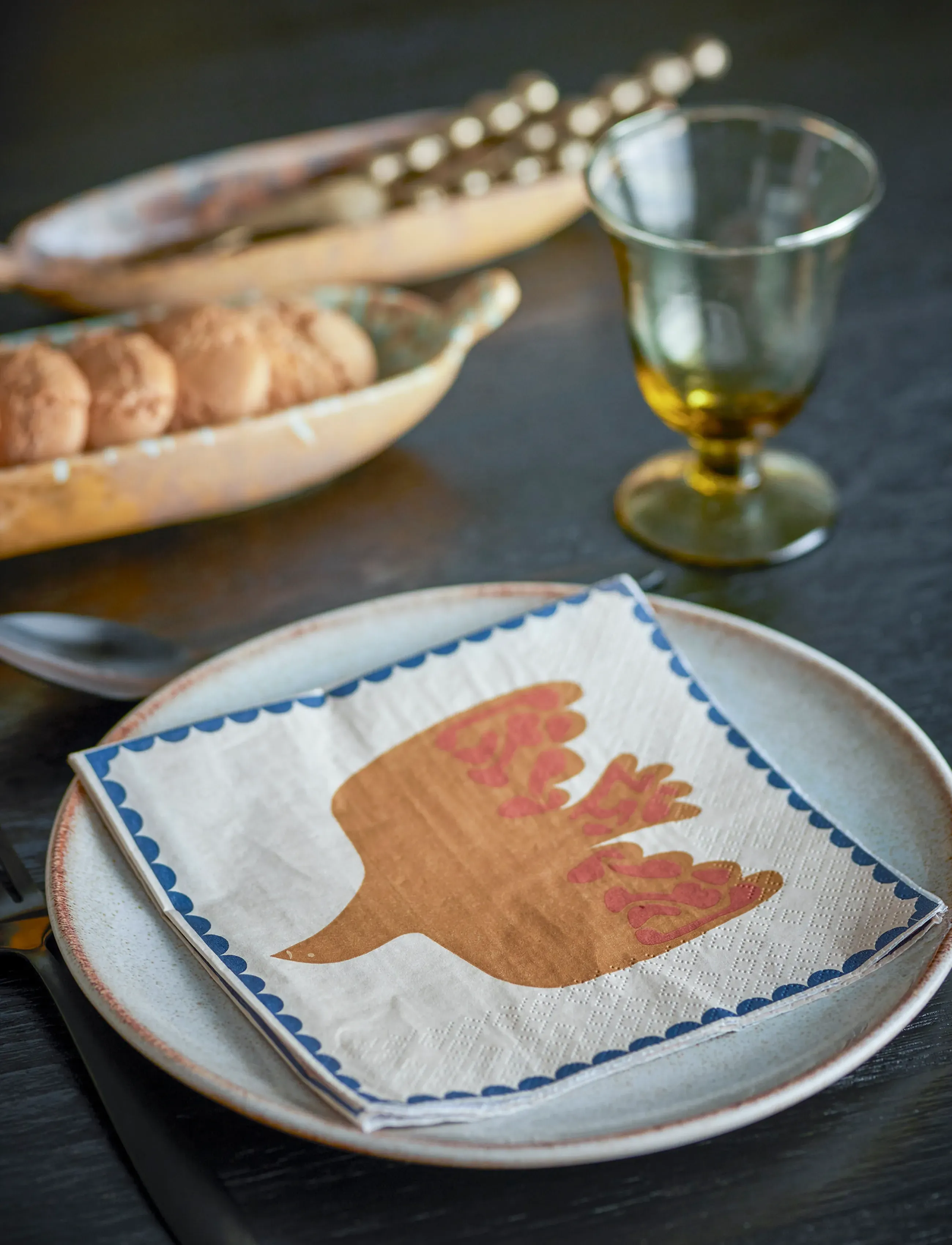 Bloomingville Anniversary Napkin, 33X33 cm, Multi/patterned, Servietter > Papirservietter, Unisex