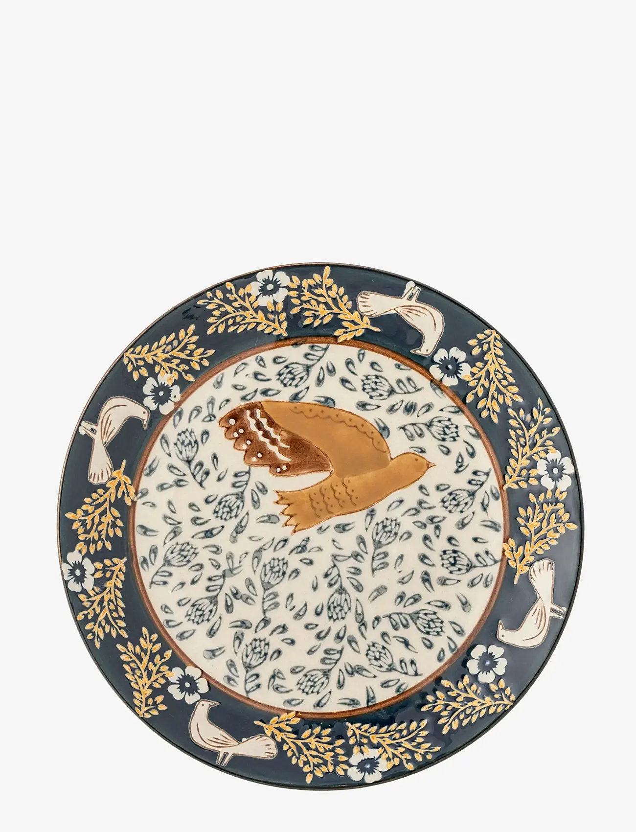 Bloomingville - Hezha Plate - frühstücksteller - blue - 1