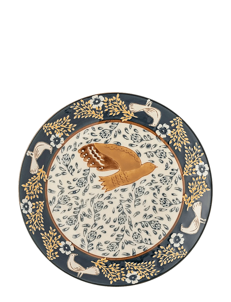 Bloomingville - Hezha Plate - frühstücksteller - blue - 1