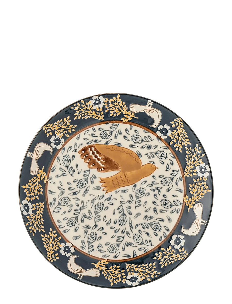 Bloomingville - Hezha Plate - frühstücksteller - blue - 1
