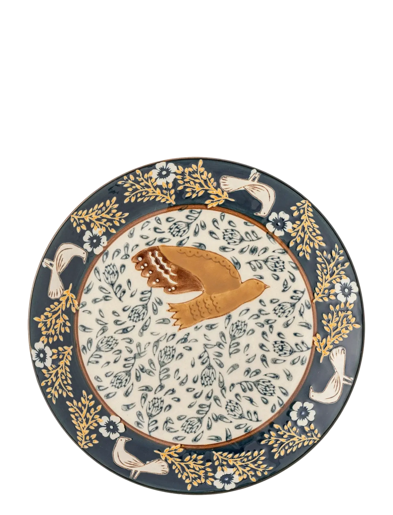 Bloomingville - Hezha Plate - asietter - blue - 3