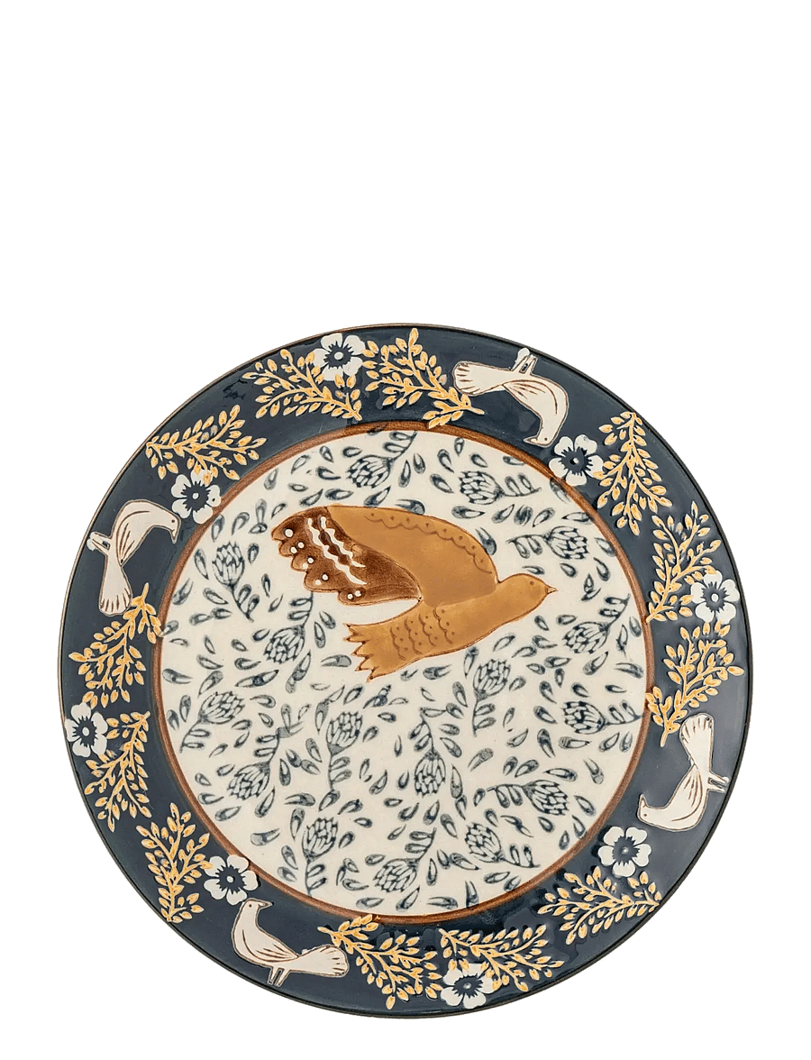 Bloomingville - Hezha Plate - frühstücksteller - blue - 3