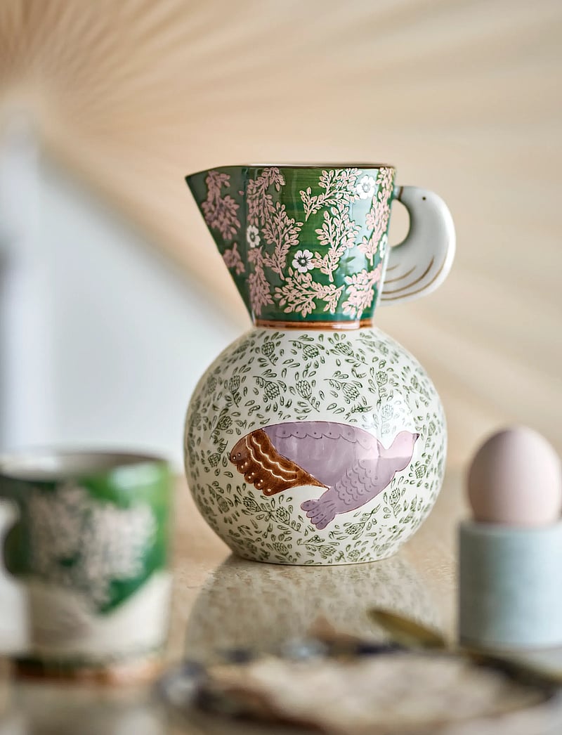 Bloomingville - Hezha Jug - wasserkaraffen - green - 0