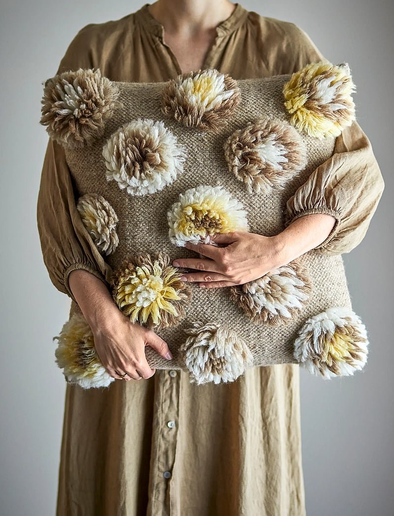 Bloomingville - Somma Cushion - kissen - yellow - 0