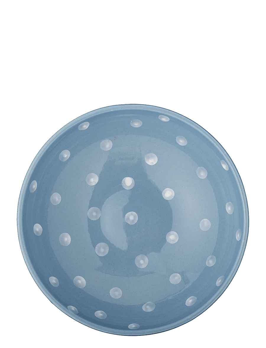Bloomingville - Riley Pedestal Bowl - dekoschalen - blue - 2