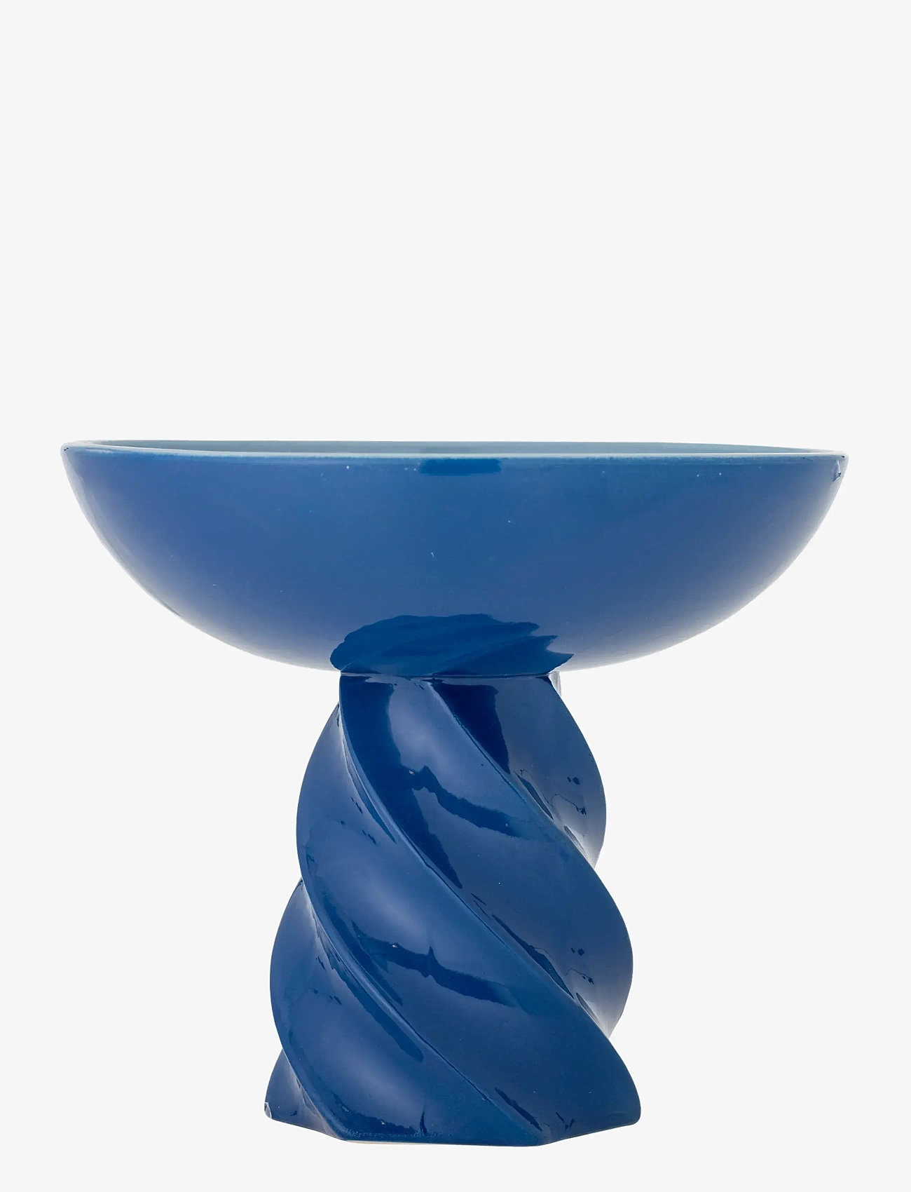Bloomingville - Riley Pedestal Bowl - dekorative platter & skåle - blue - 3