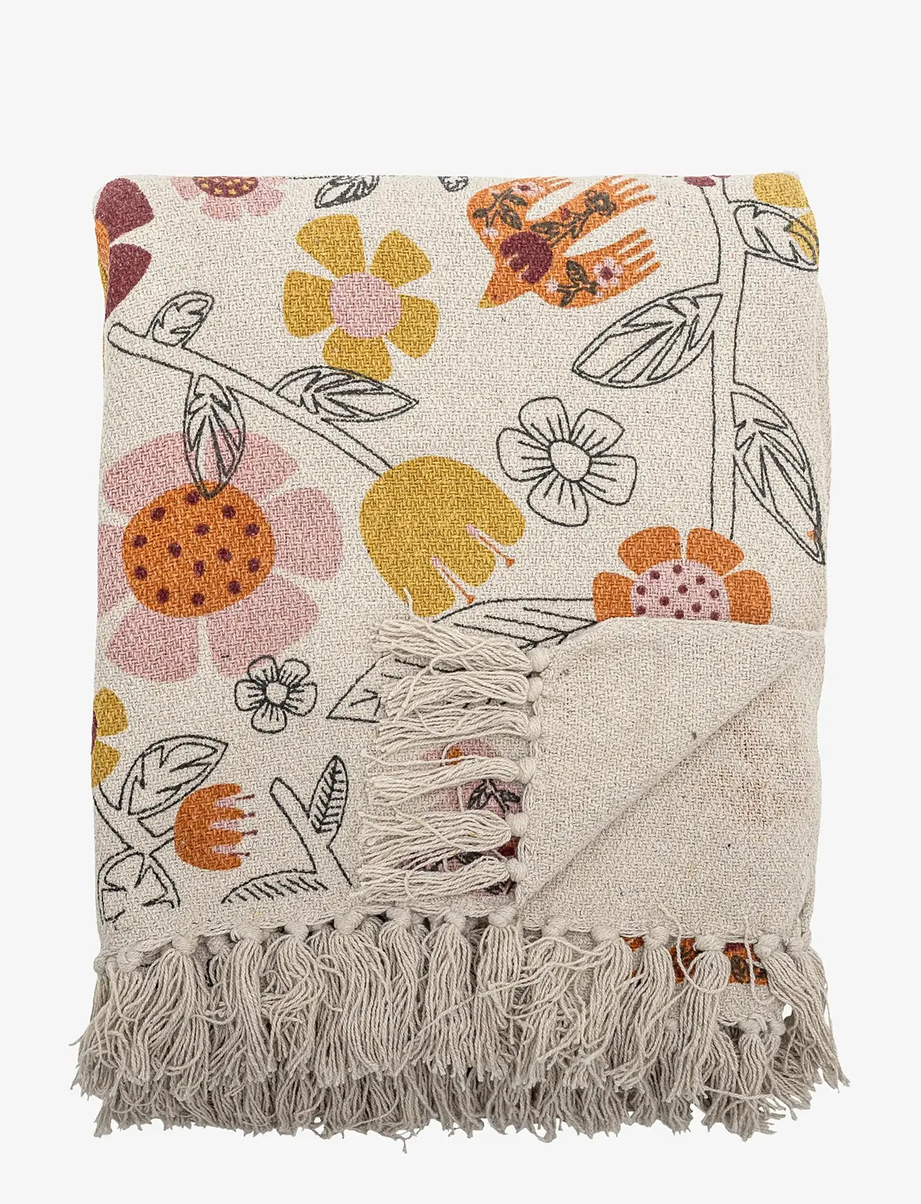 Bloomingville Vivielle Throw - Plaider - BEIGE / beige
