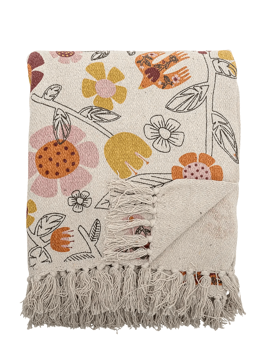 Bloomingville - Vivielle Throw - pleedid - beige - 1