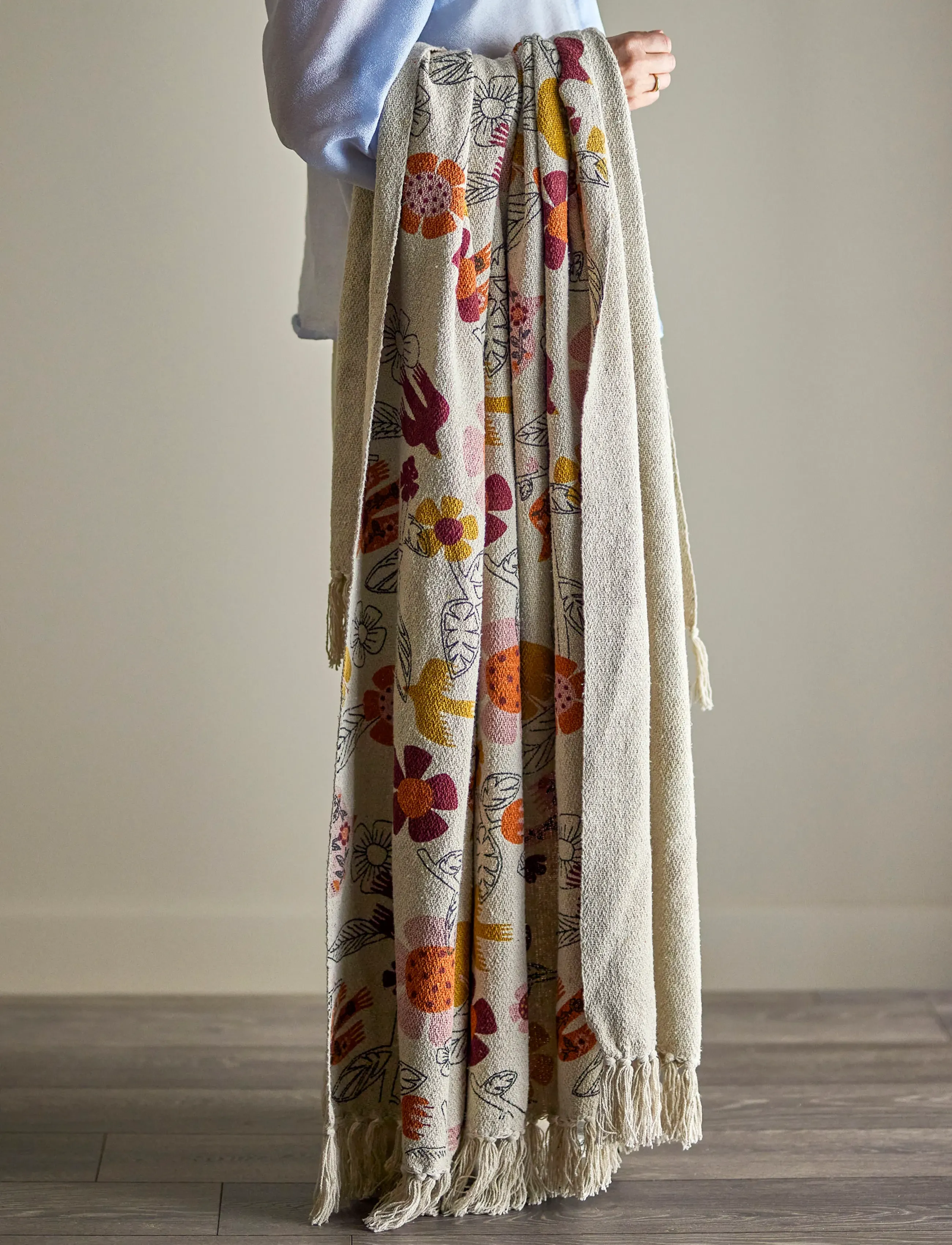 Bloomingville - Vivielle Throw - beige - 5