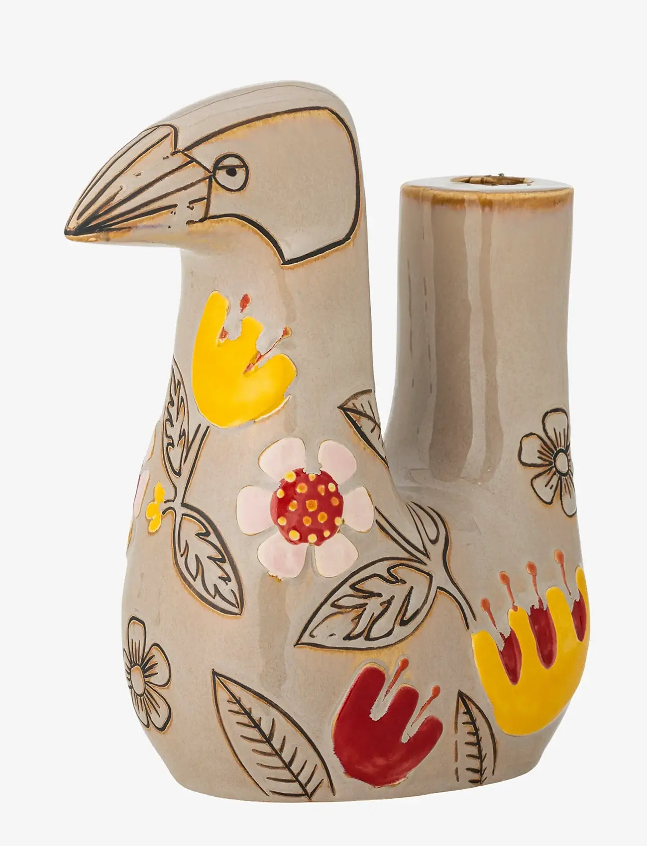 Bloomingville - Vivielle Candle Holder - lysestager - beige - 1