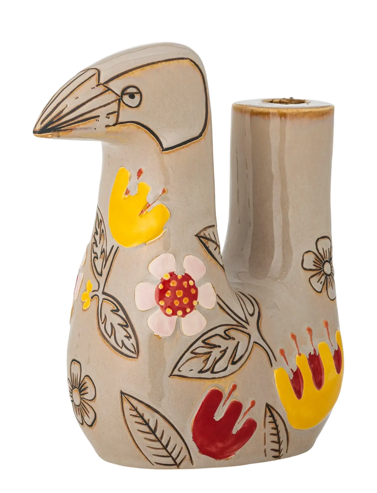 Bloomingville Vivielle Candle Holder - Inredning - BEIGE / beige