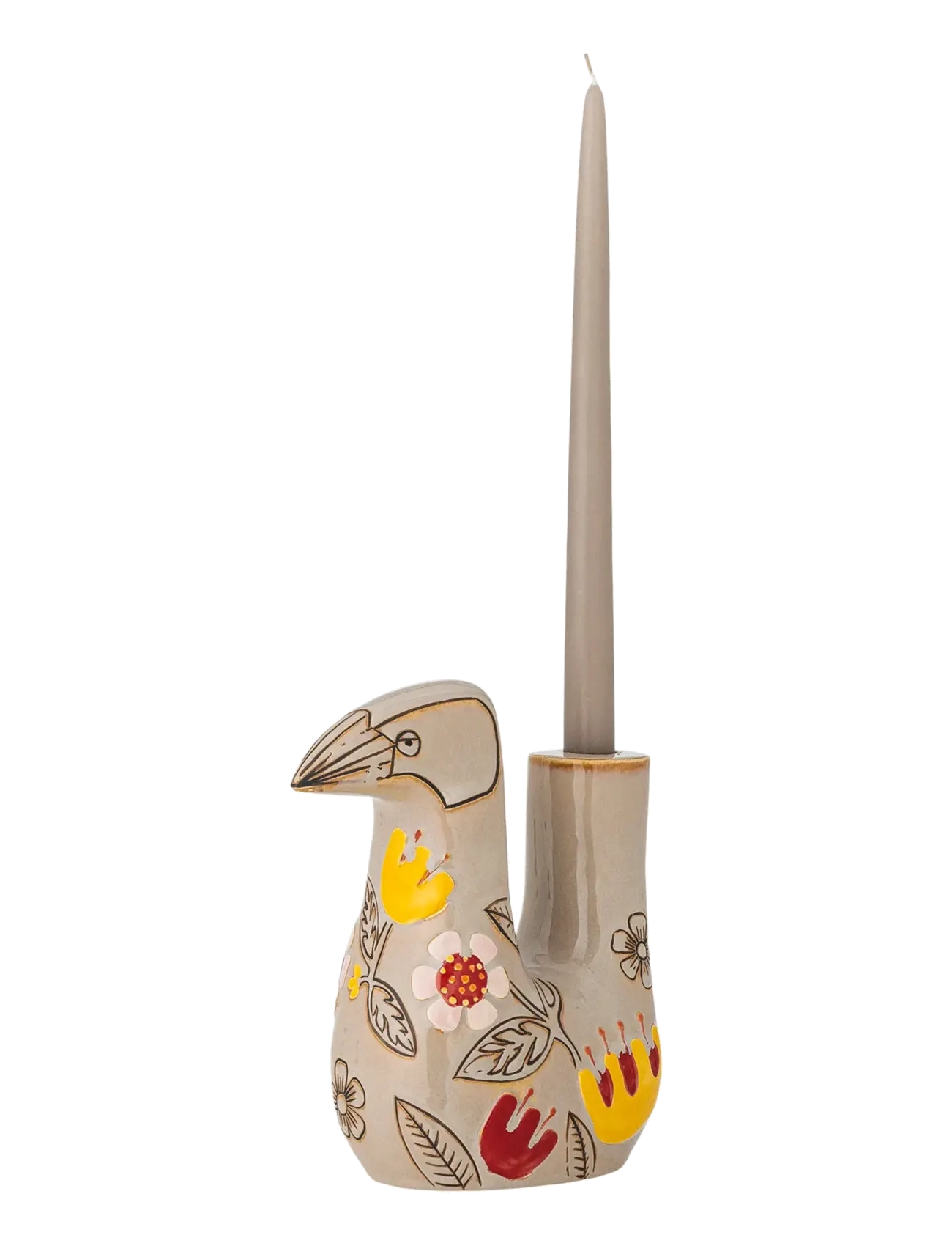 Bloomingville - Vivielle Candle Holder - candlesticks - beige - 2