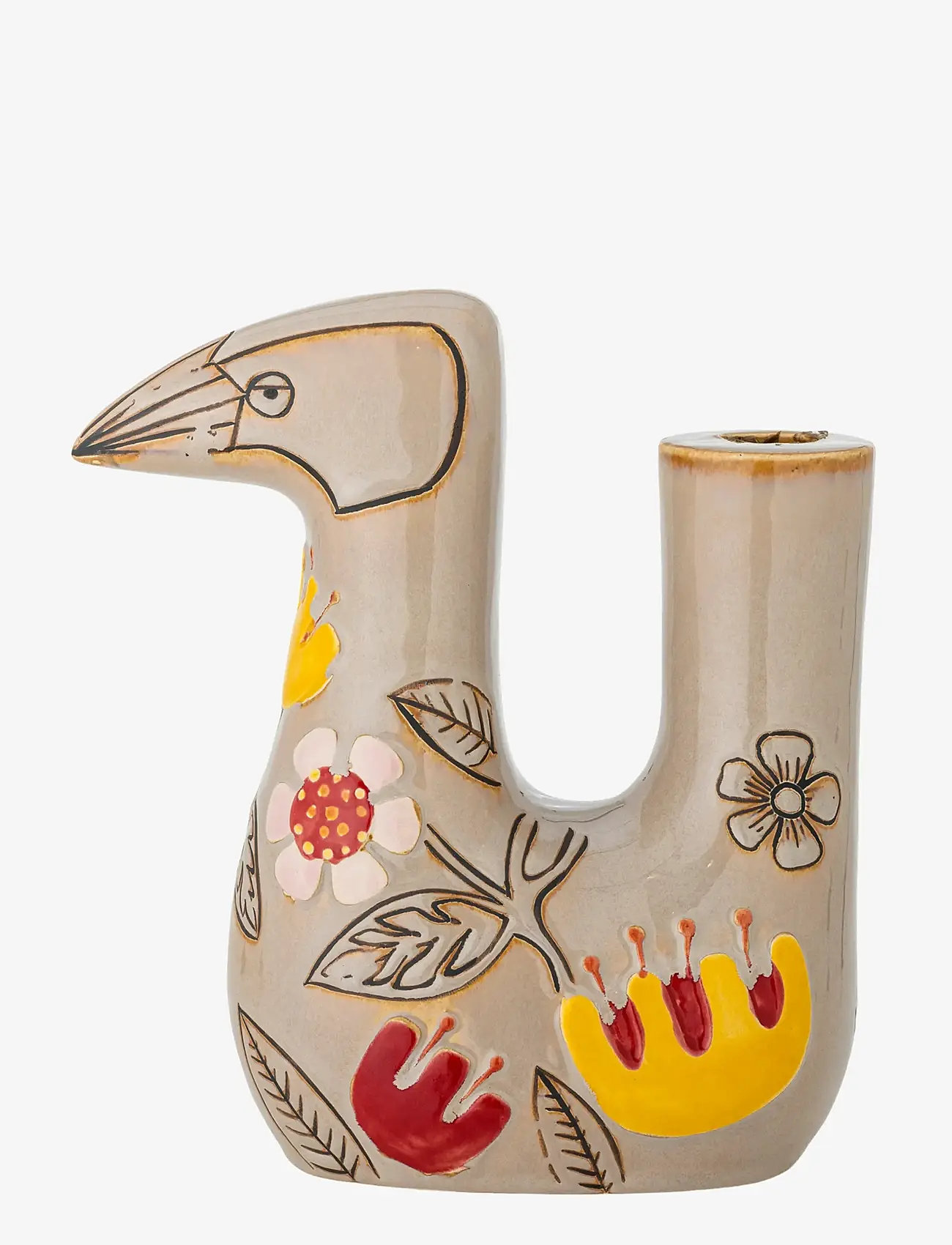 Bloomingville - Vivielle Candle Holder - lysestager - beige - 3