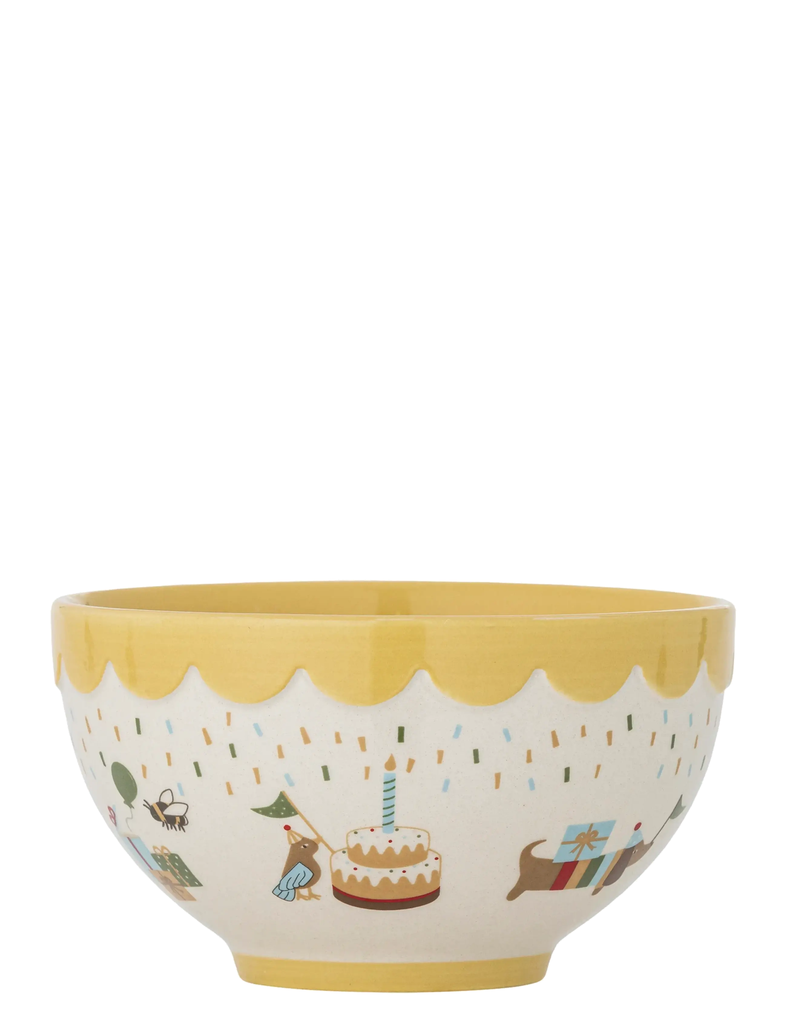 Bloomingville - Celebrate Bowl - bowls - yellow - 4