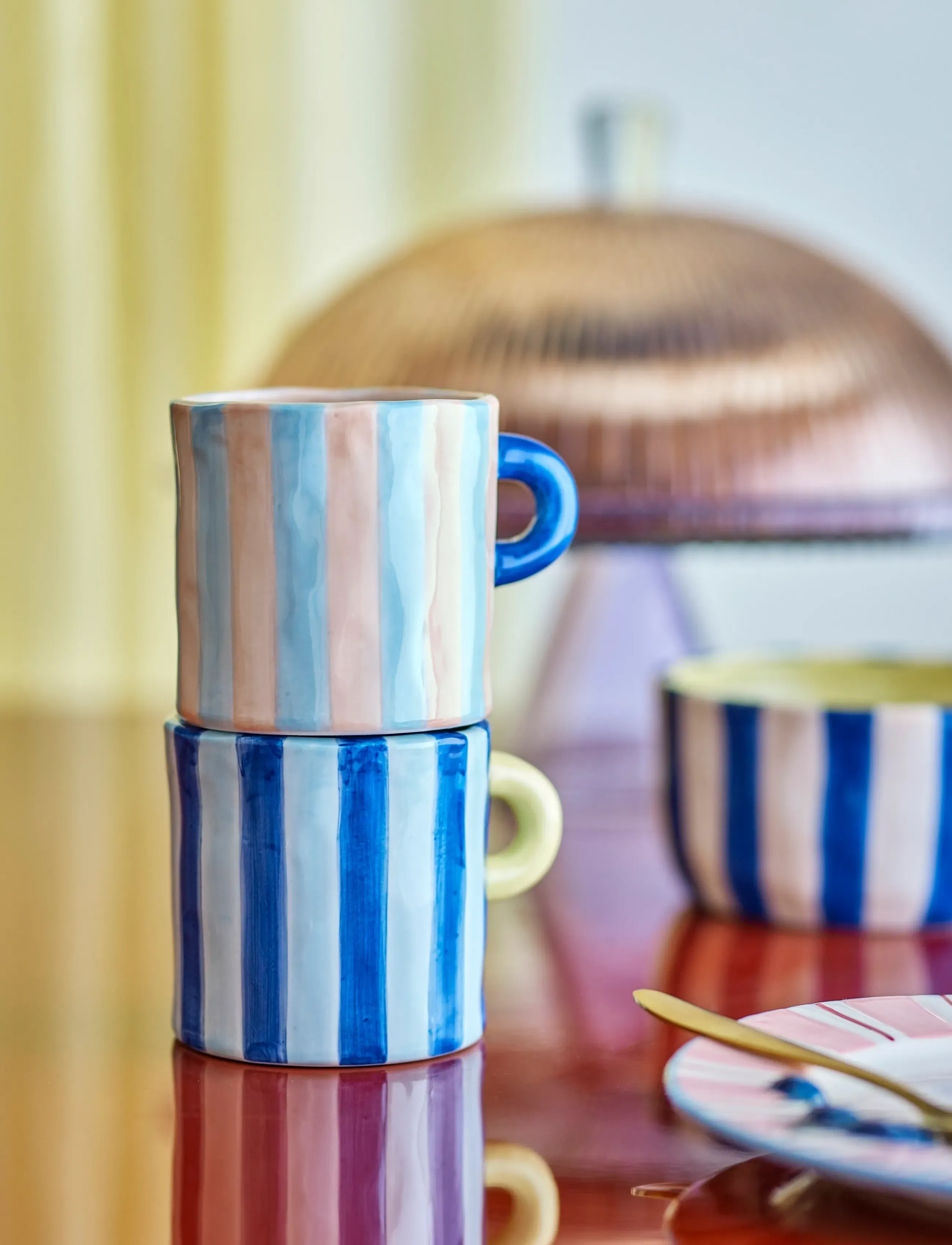 Bloomingville Phoenix Mug, 250 ml, Cups & Mugs, Mehrfarbig/gemustert - Coffee Cups, Homeware