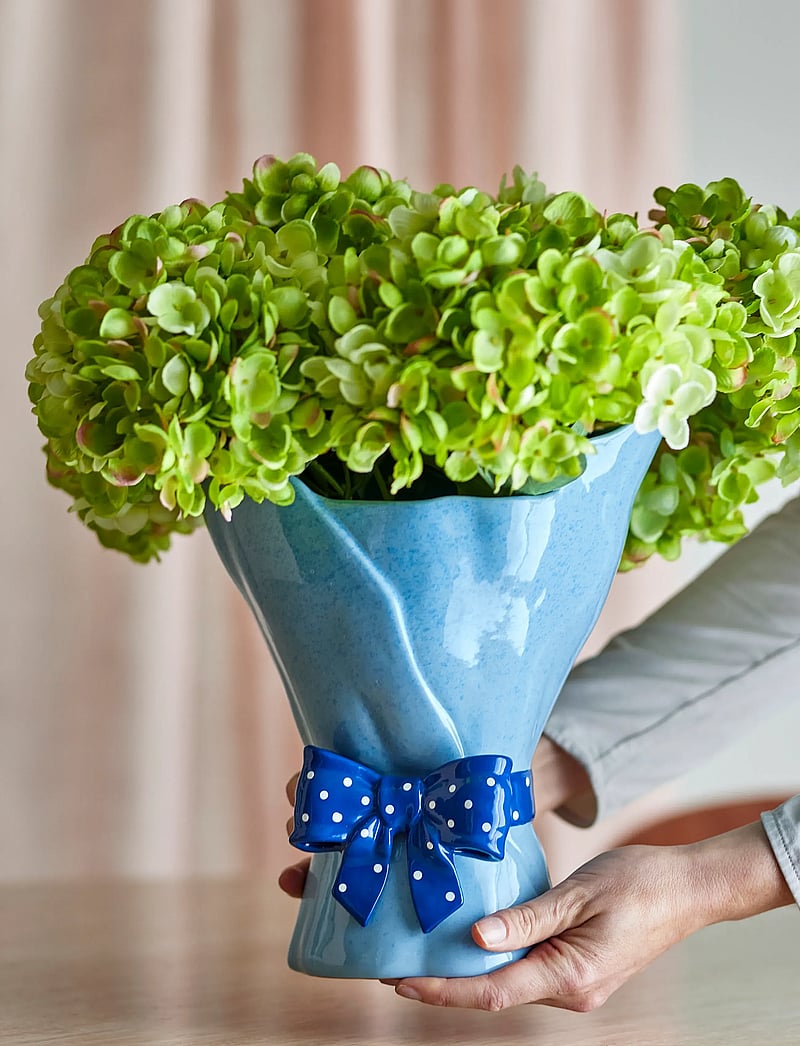 Bloomingville - Belivia Vase - vasen - blue - 0