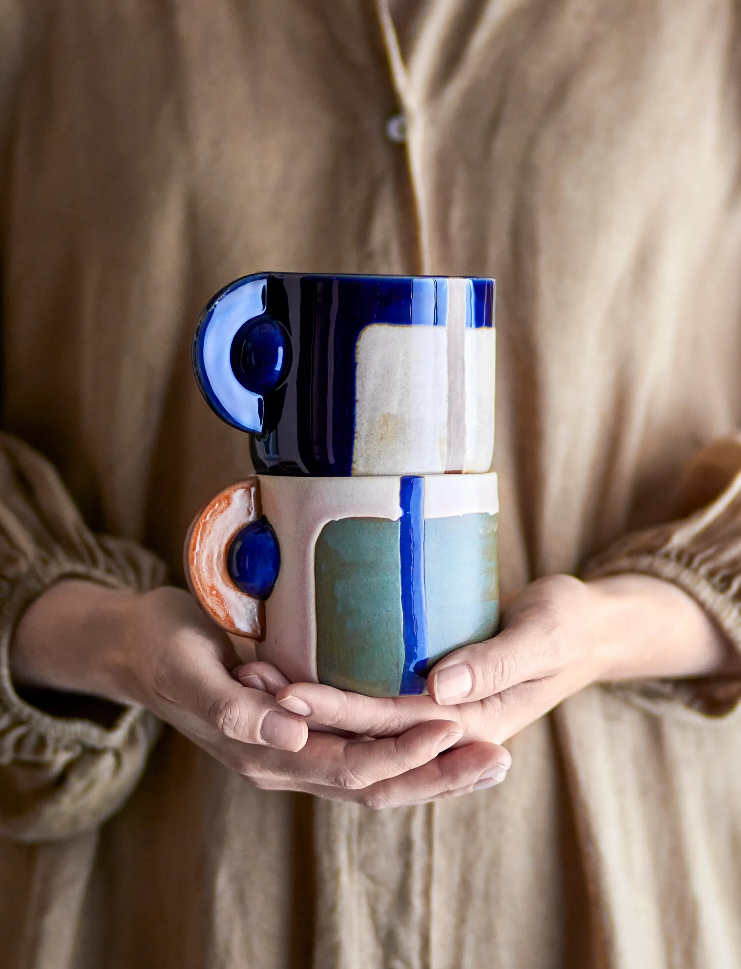 Bloomingville Bolivia Cup, 350 ml, Cups & Mugs, Mehrfarbig/gemustert - Coffee Cups, Homeware