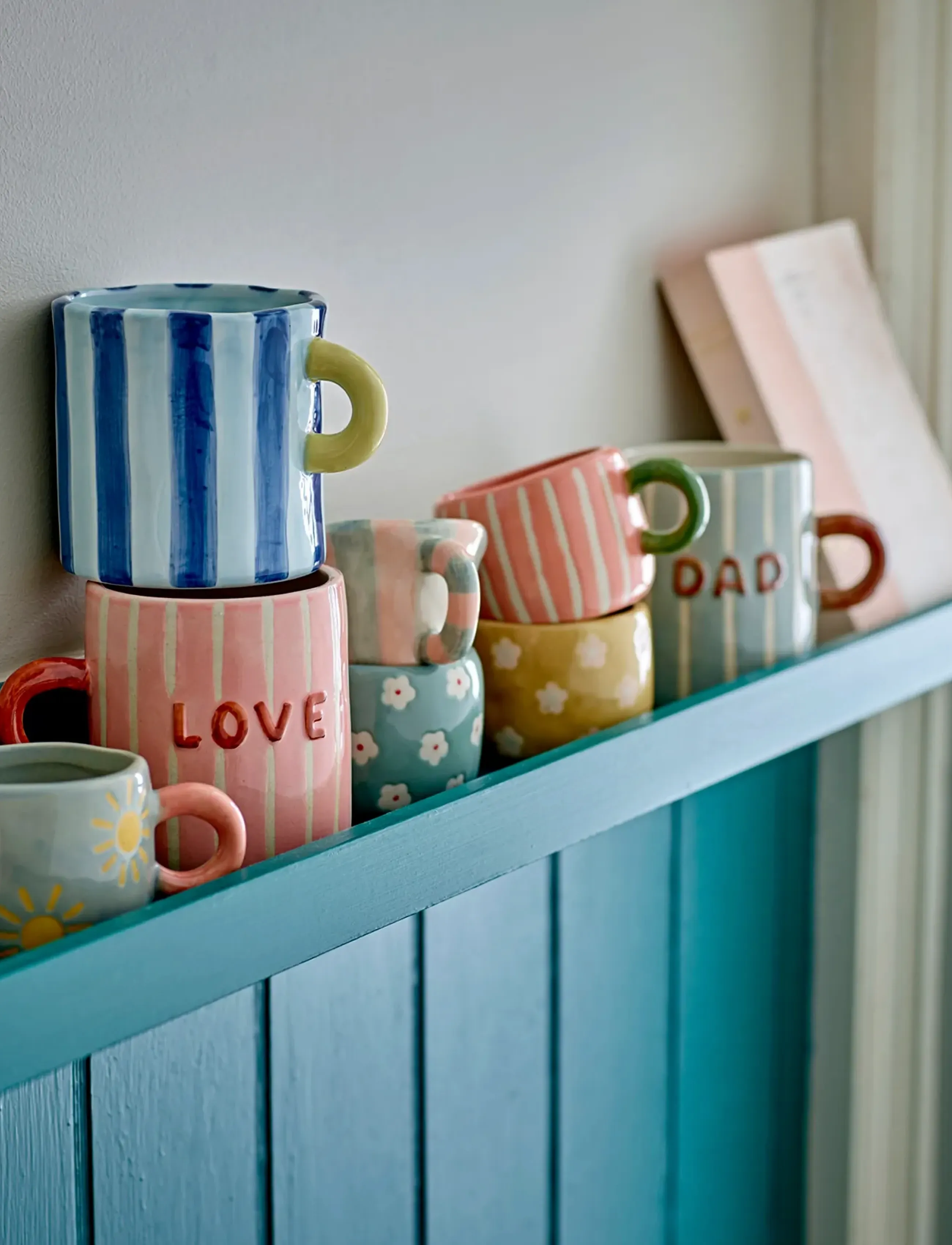 Bloomingville Cherish Mug, 325 ml, Cups & Mugs, Rosa - Coffee Cups, Homeware