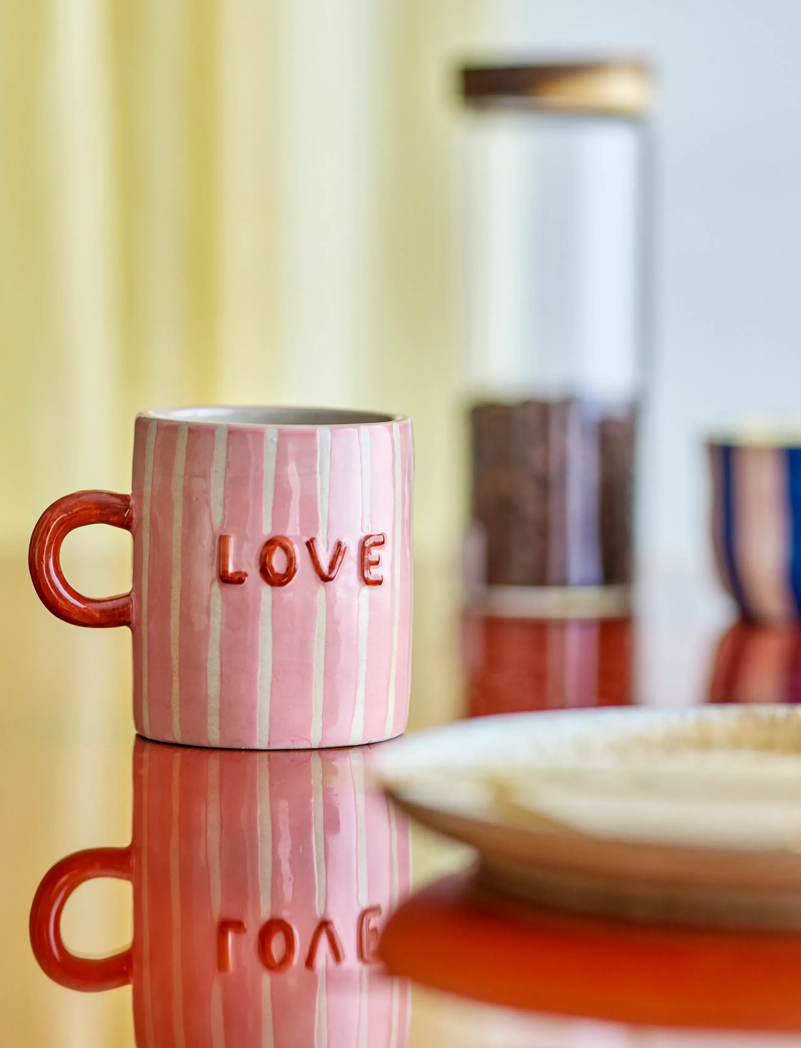 Bloomingville - Cherish Mug - pink - 4