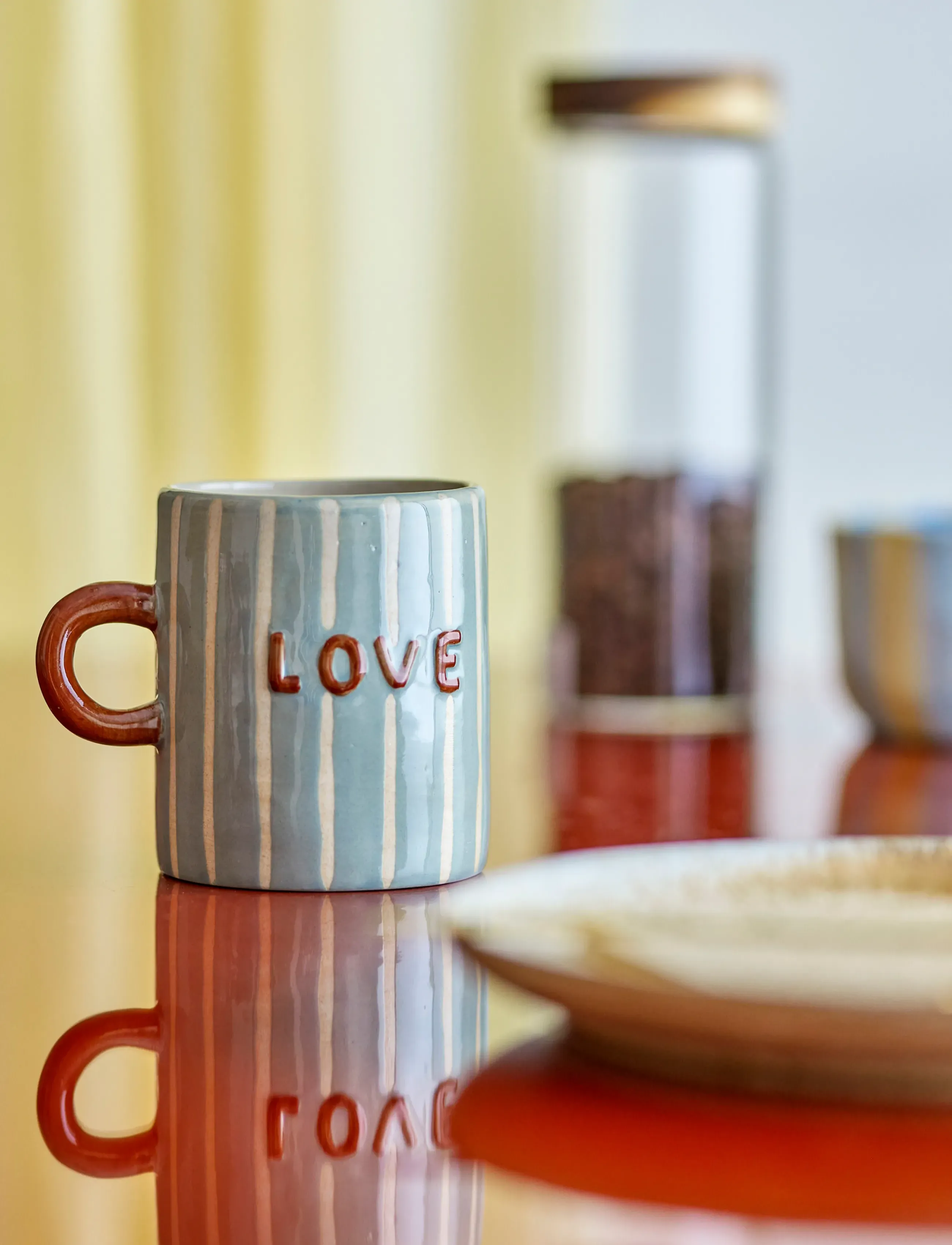 Bloomingville - Cherish Mug - blue - 3