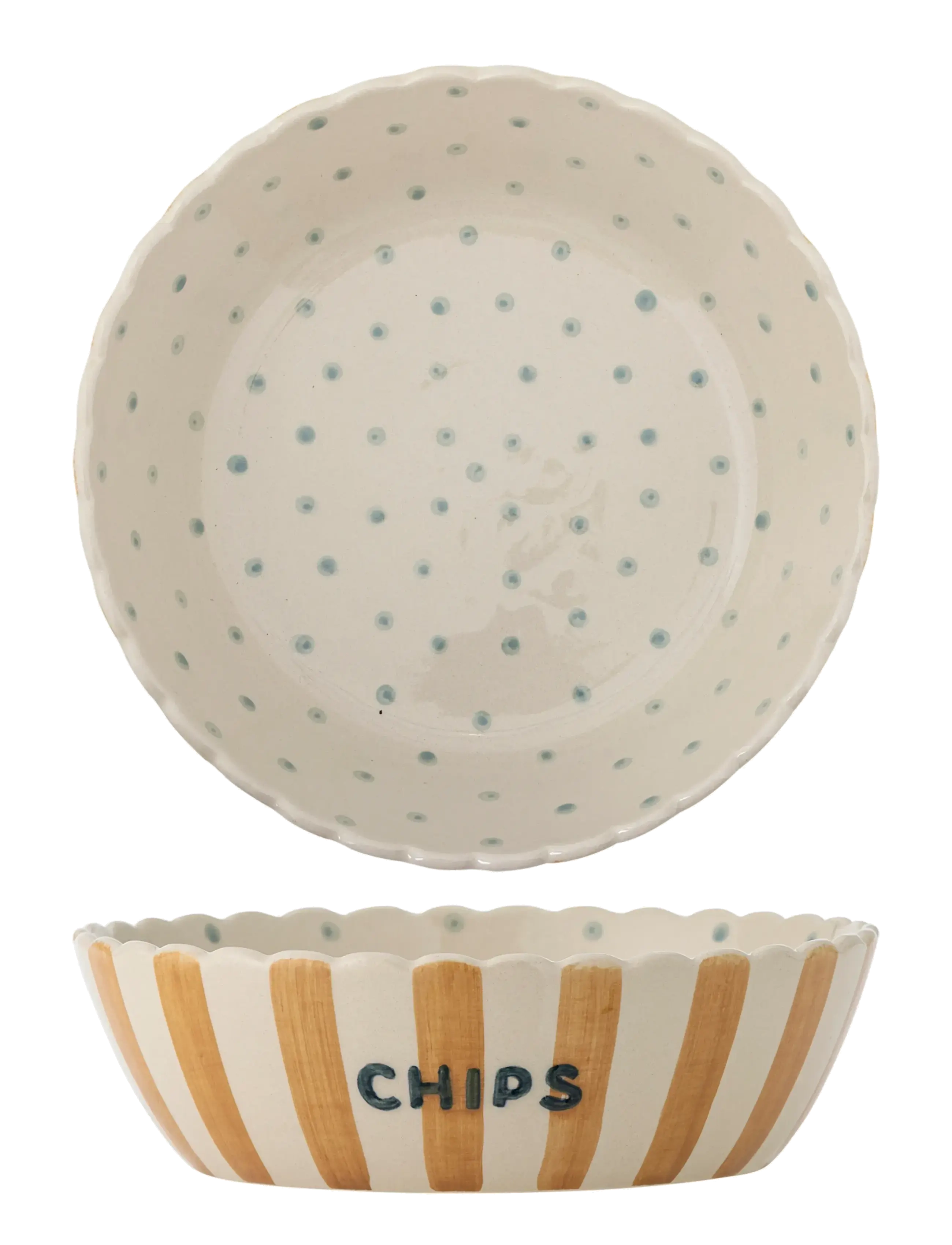 BLOOMINGVILLE Chip Bowl Gelb - Ø 24 CM - Unisex